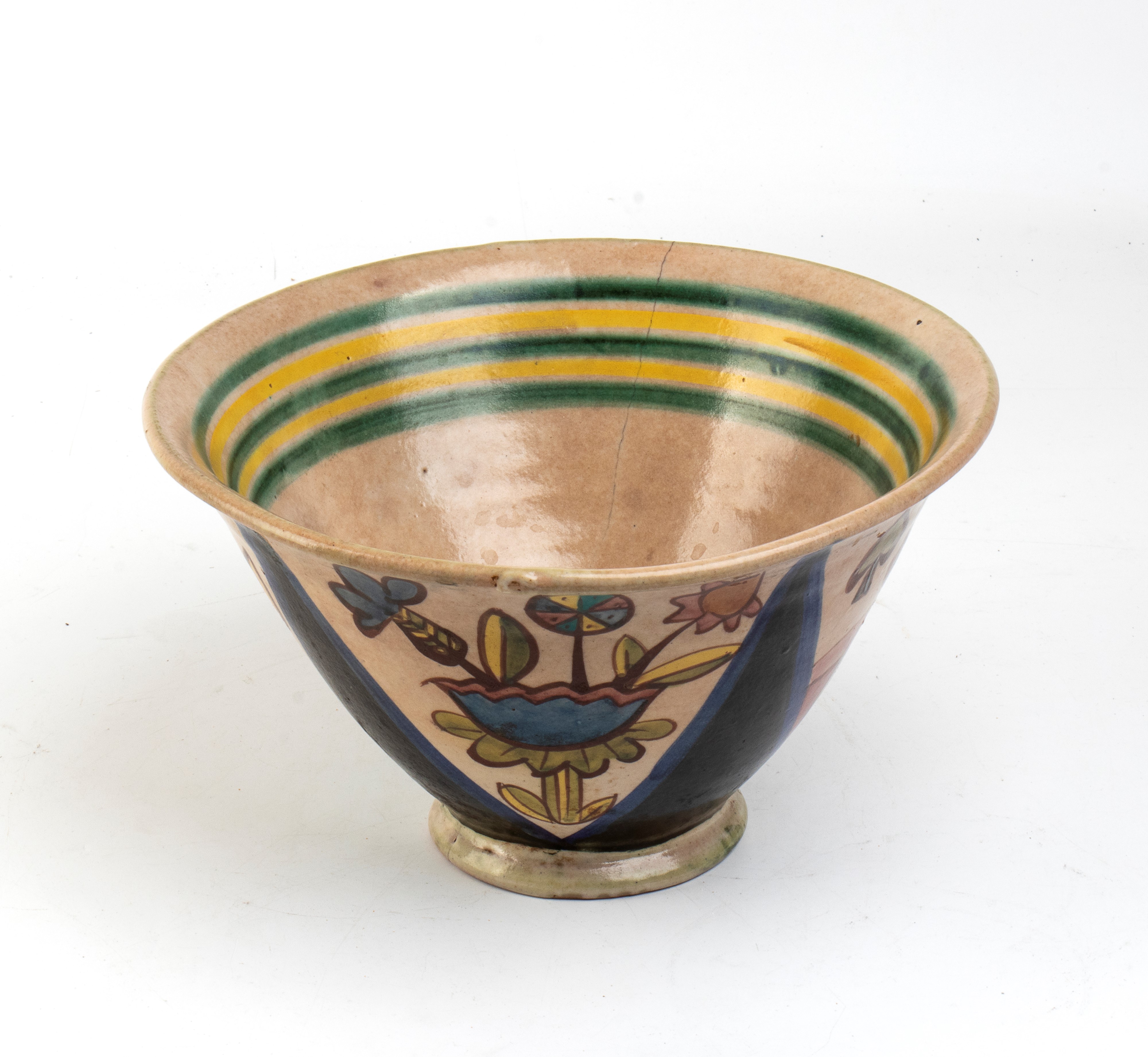 Coppa con decorazione di fante di cuori e regina di picche