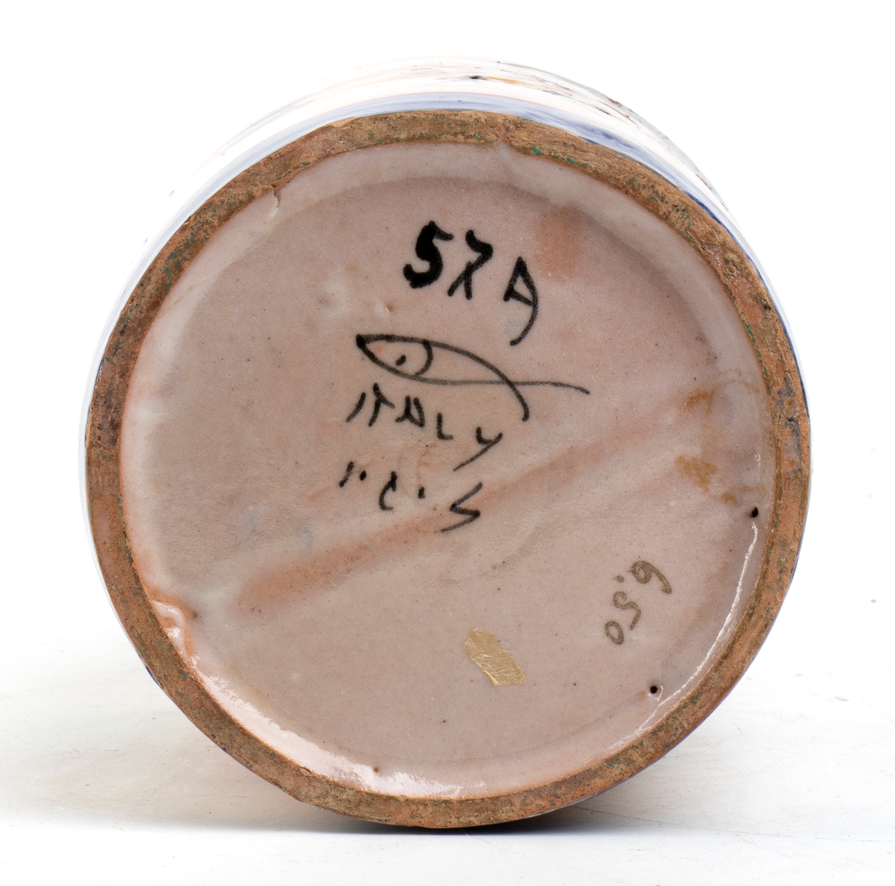 Piccolo vaso con uccellini e fiori