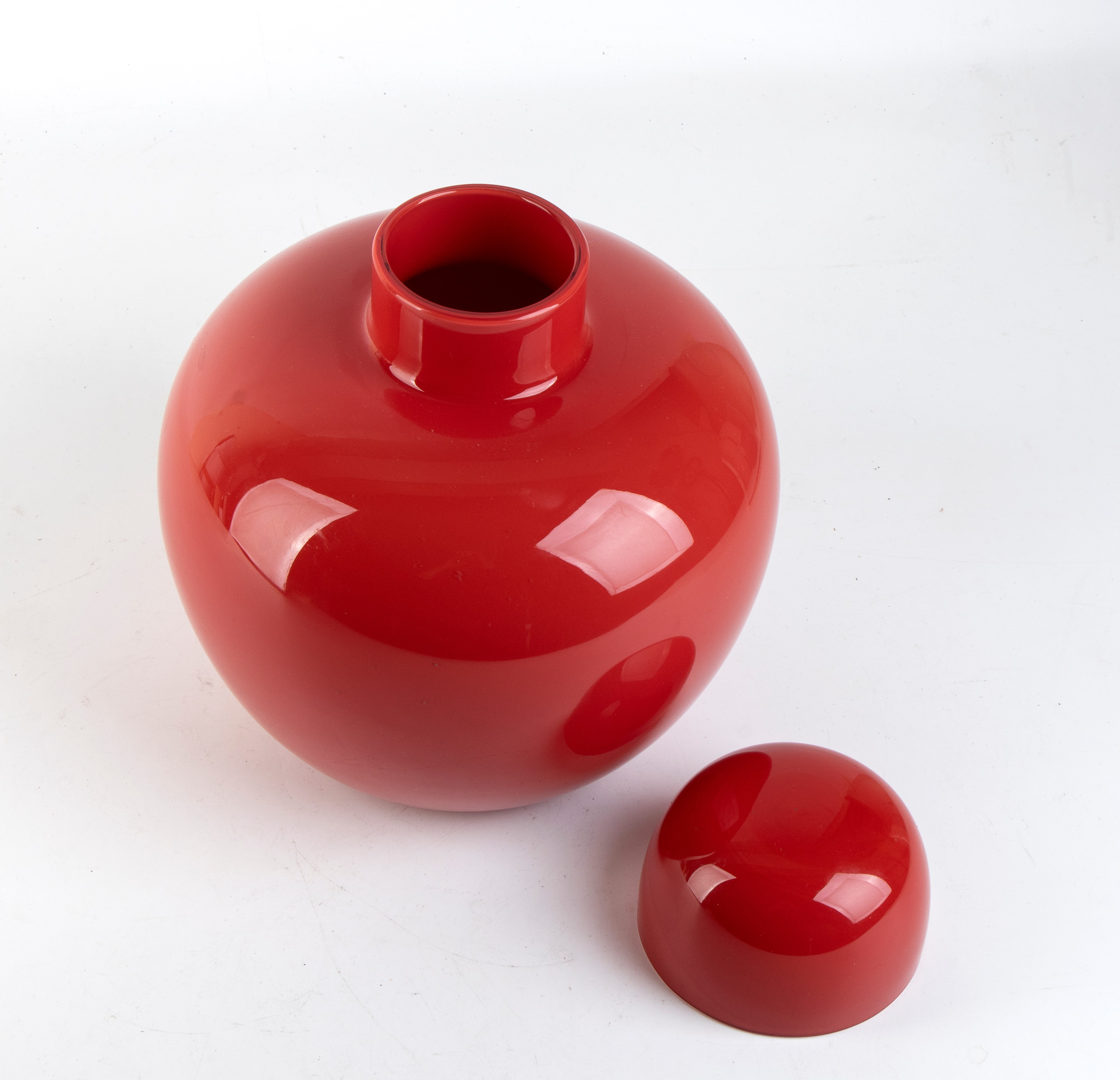 Tobia Scarpa - Venini, Vaso Opachi Rosso