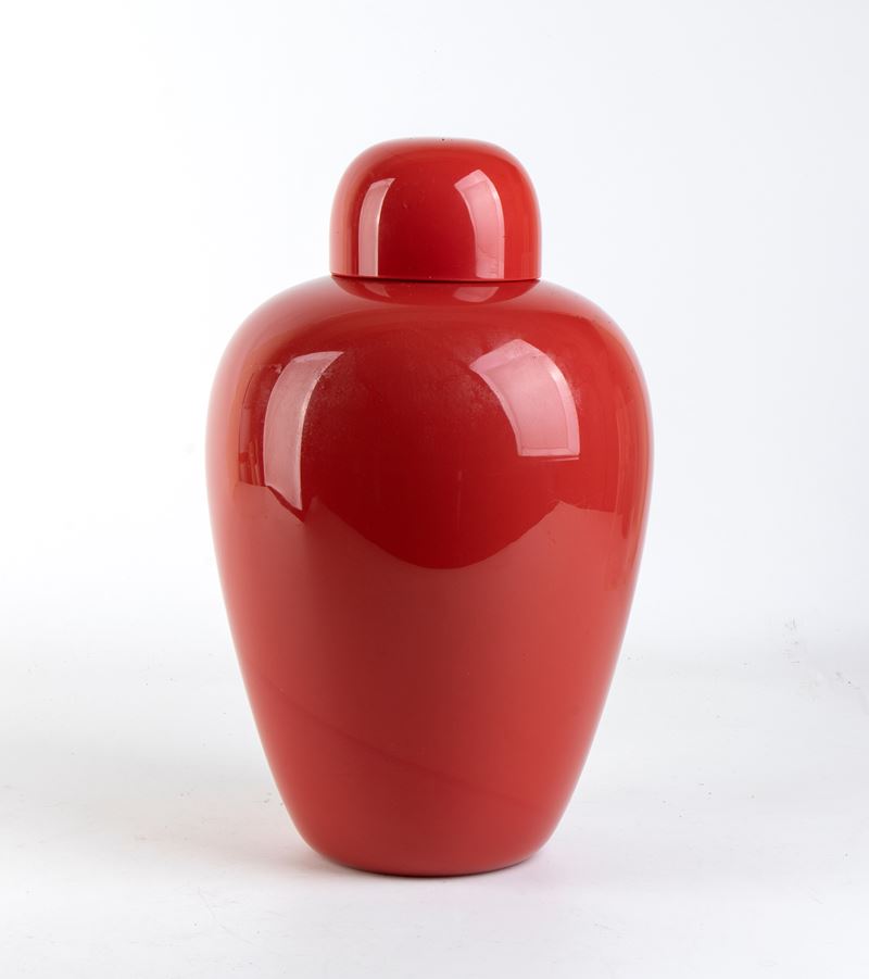 Tobia Scarpa - Venini, Vaso Opachi Rosso