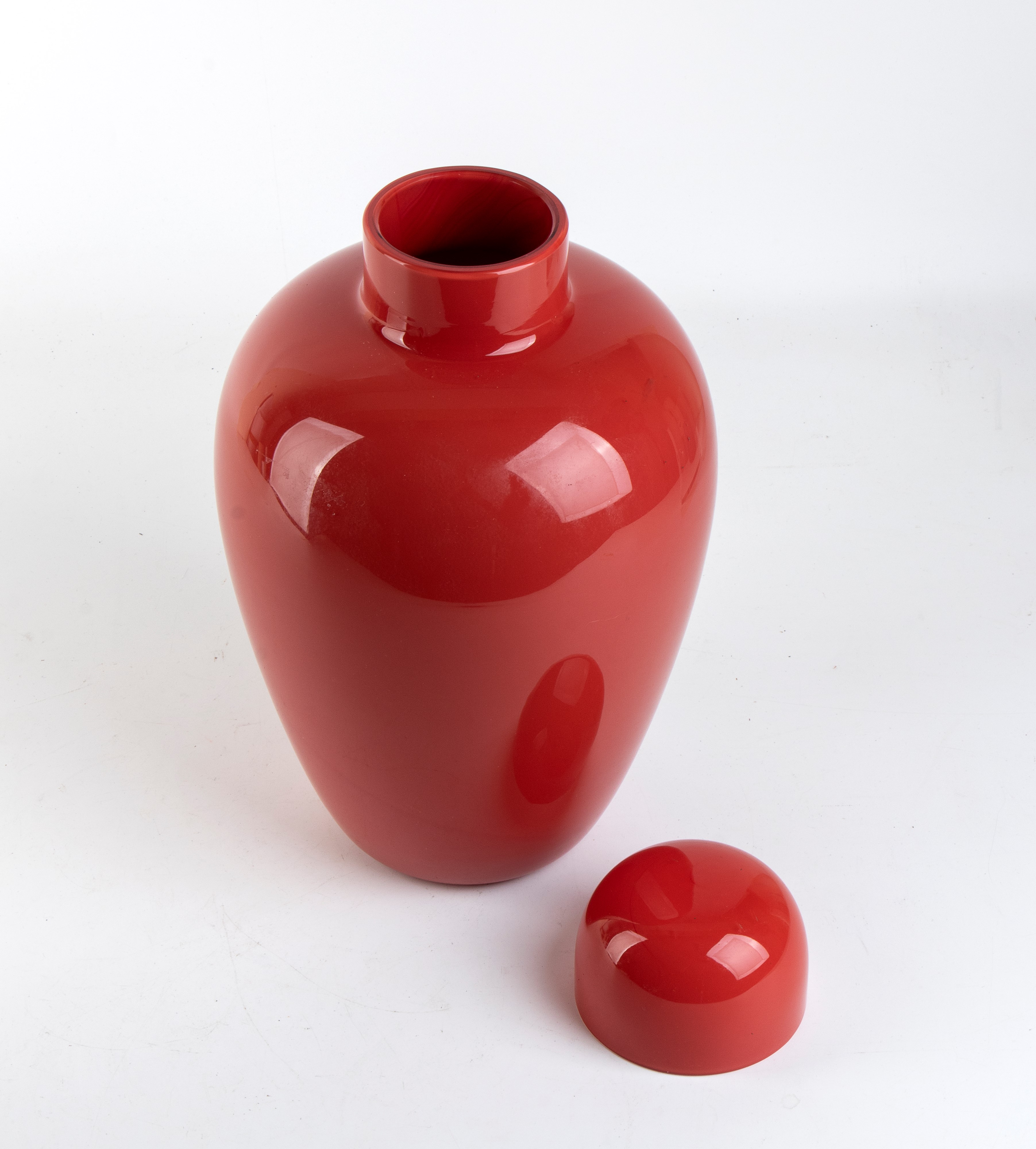 Tobia Scarpa - Venini, Vaso Opachi Rosso