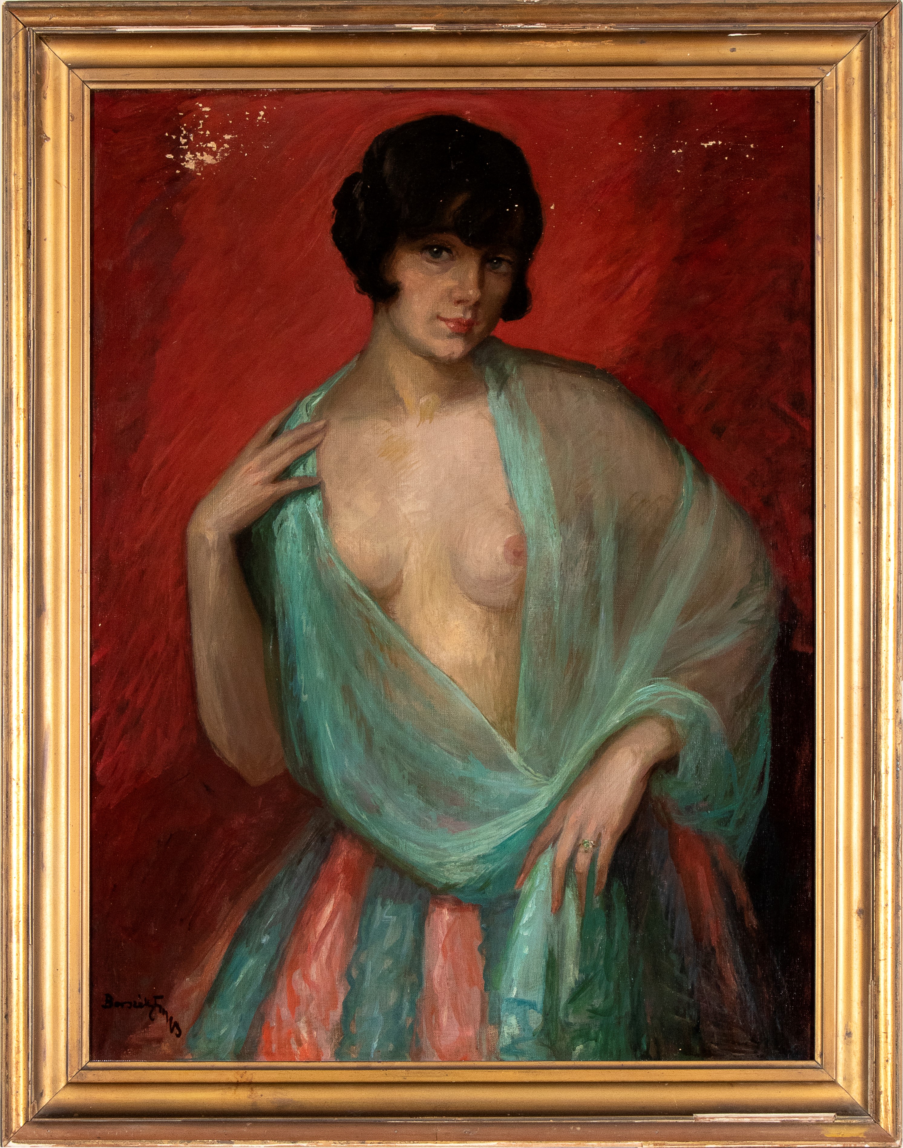 Frigyes Borszéky - Donna con Velo