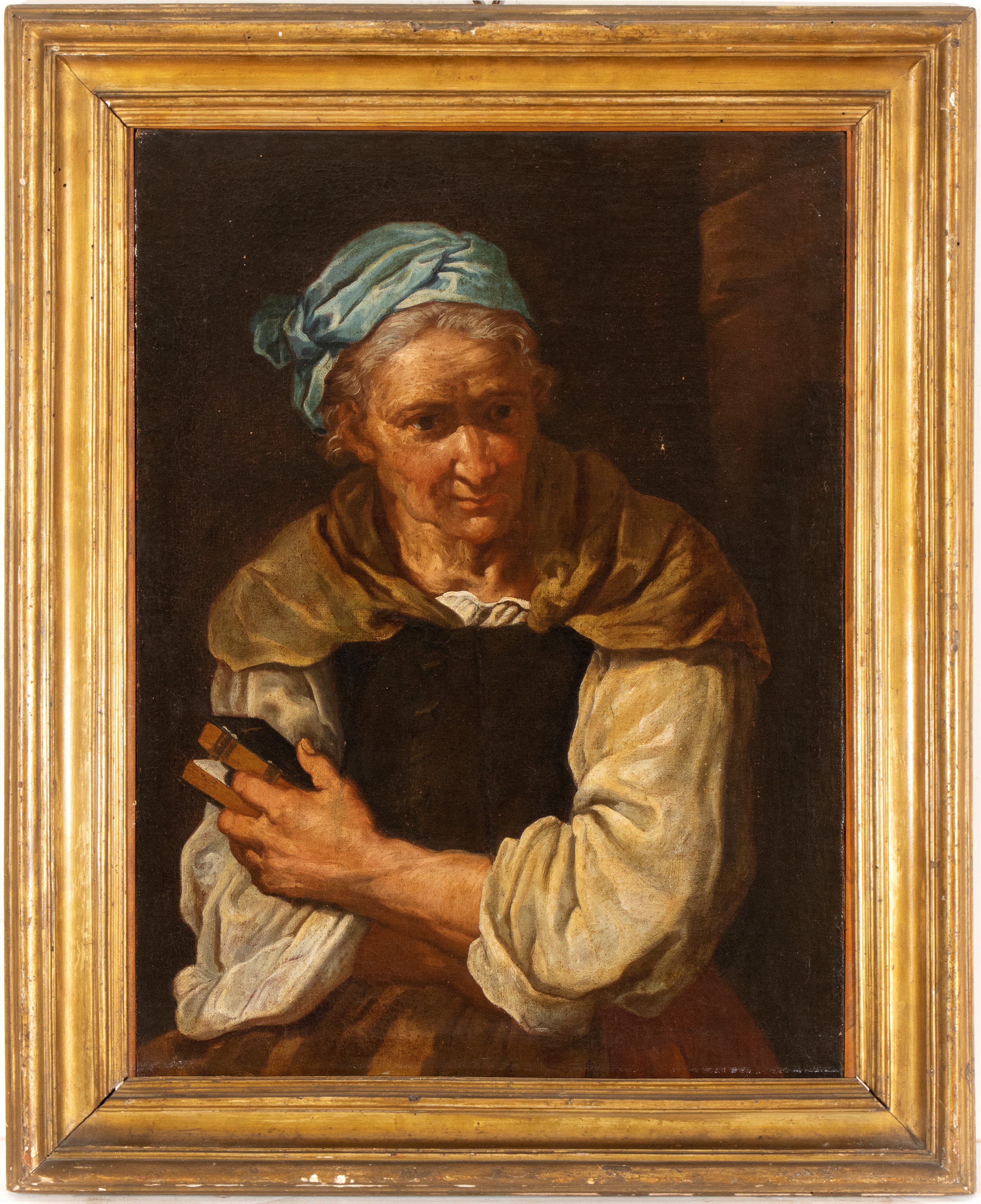 Bernhard Keilhau Detto Monsù Bernardo - Anziana con Breviario