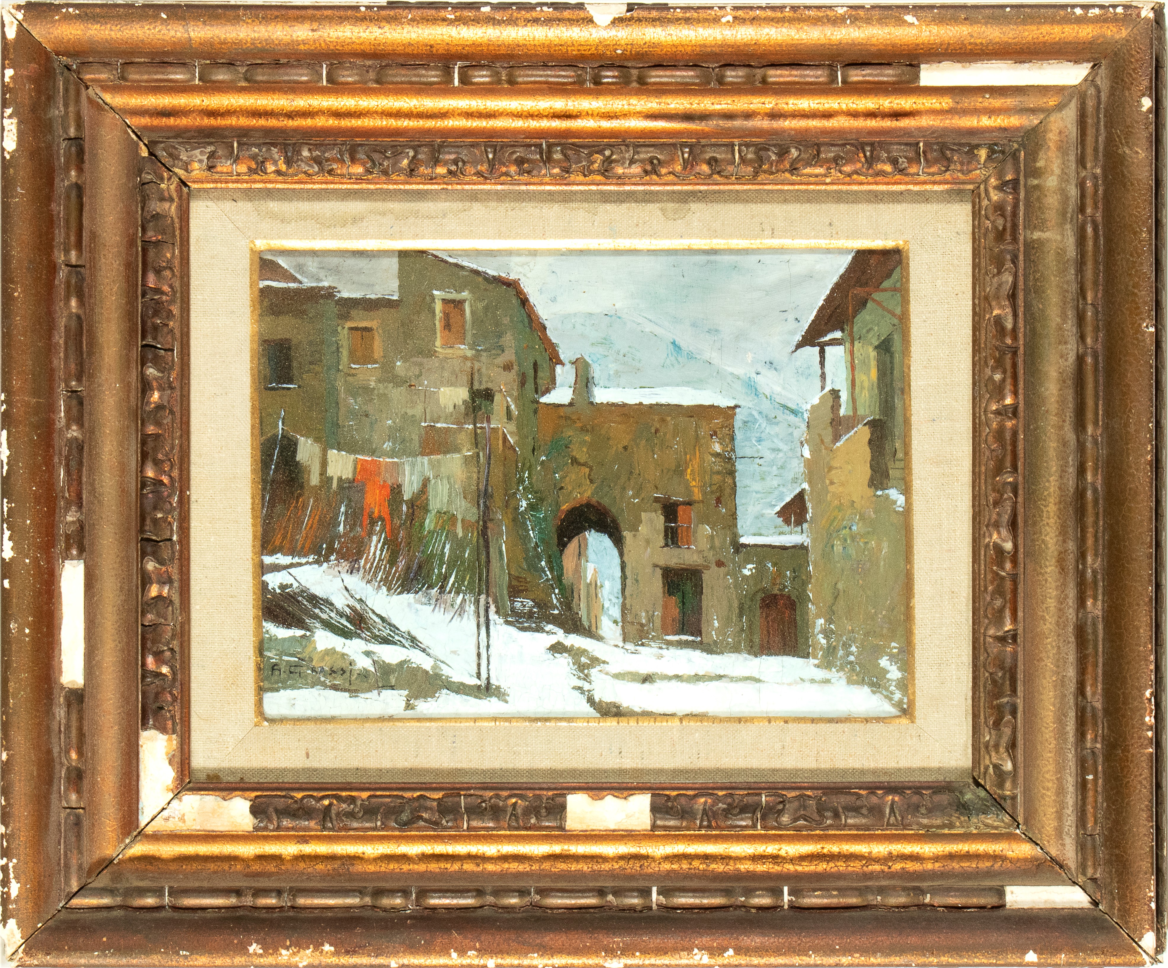 Alfonso Grassi - Paesaggio Innevato