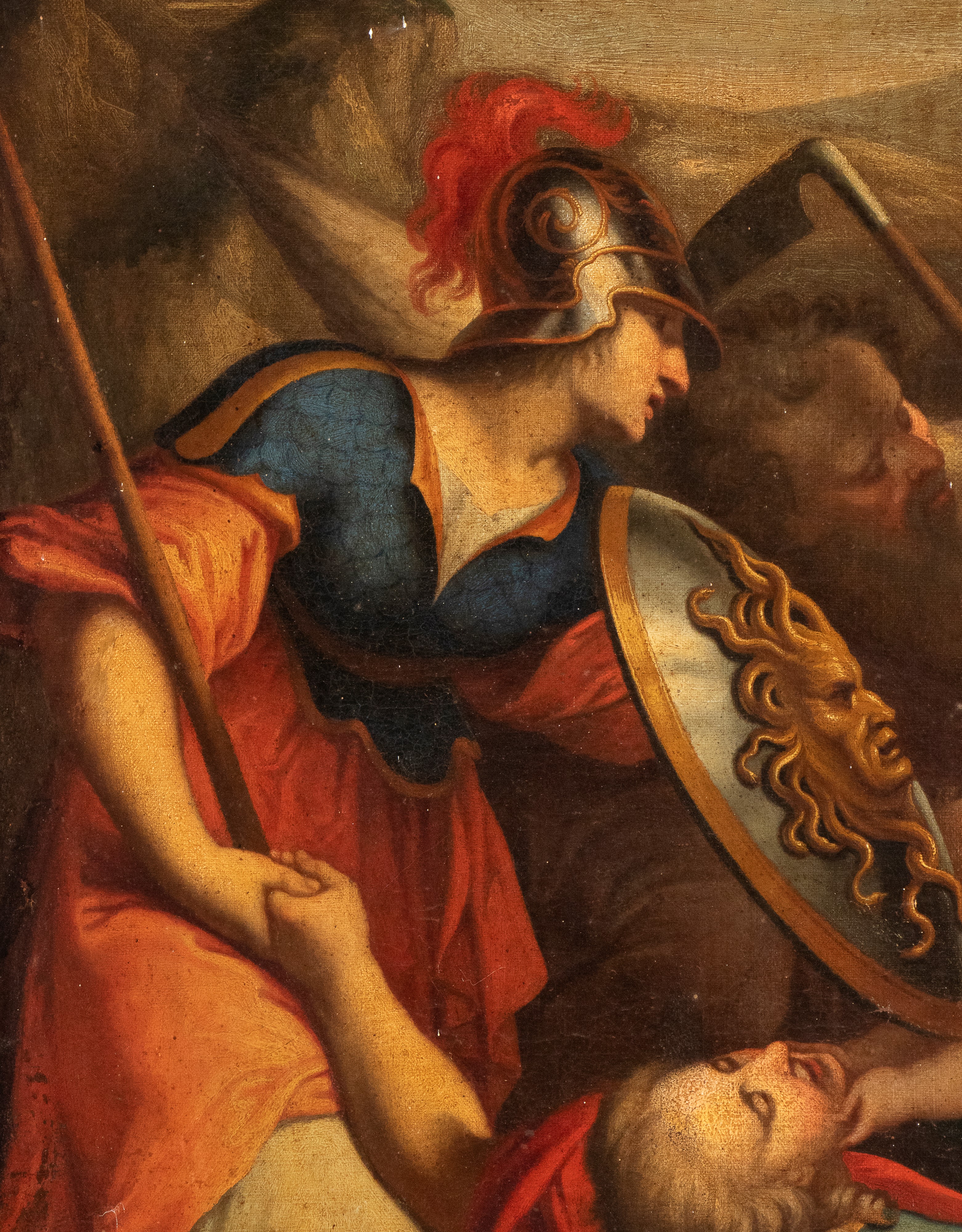 Artista Fiammingo, XVII Secolo - Minerva Protegge il Pastore Sifilo