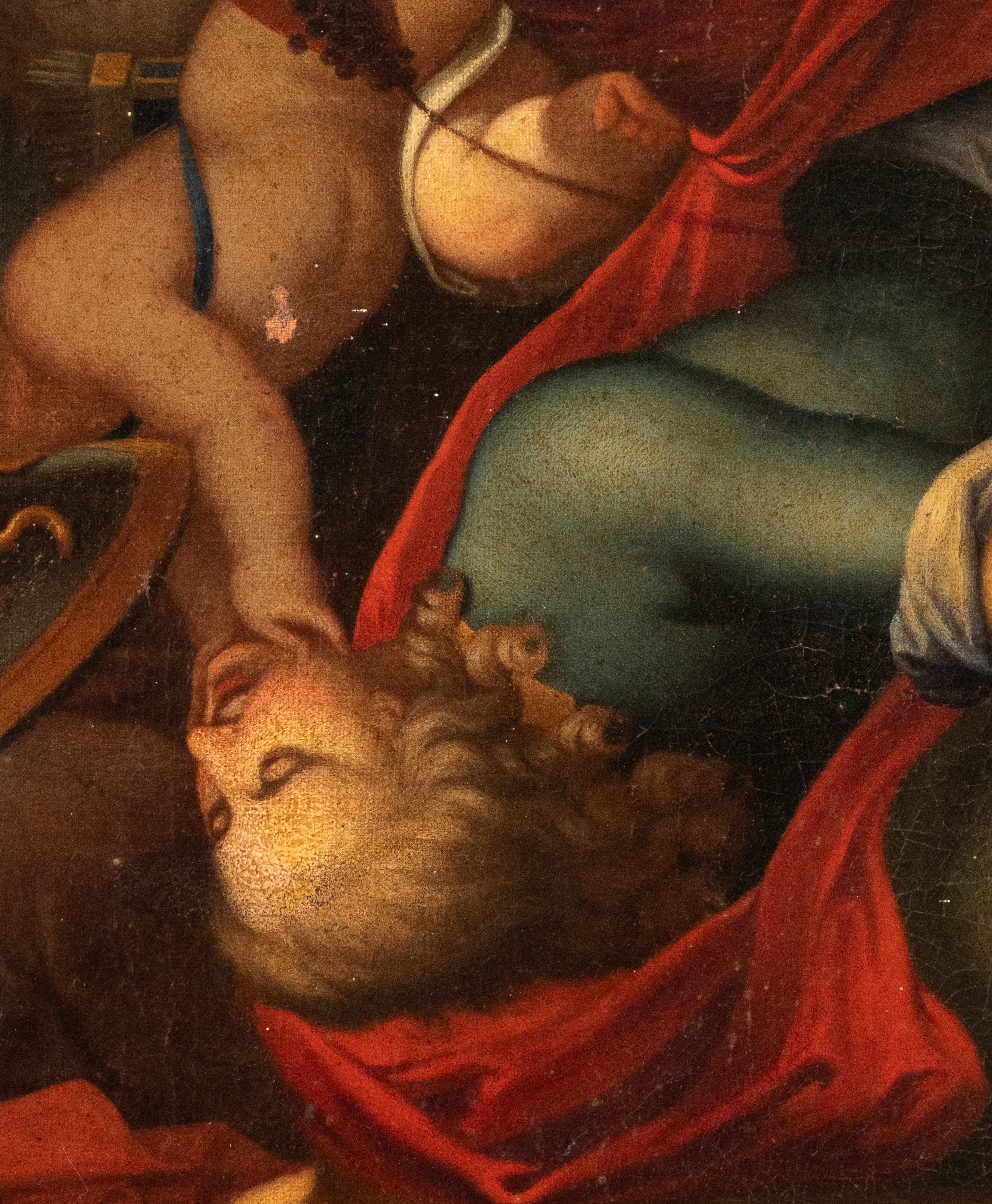 Artista Fiammingo, XVII Secolo - Minerva Protegge il Pastore Sifilo
