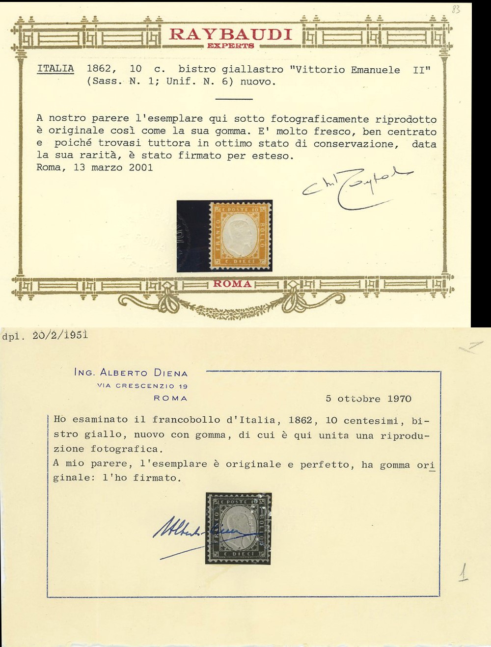 Regno - N.1 Nuovo con Gomma Originale, Qualità e Centratura Straordinarie.