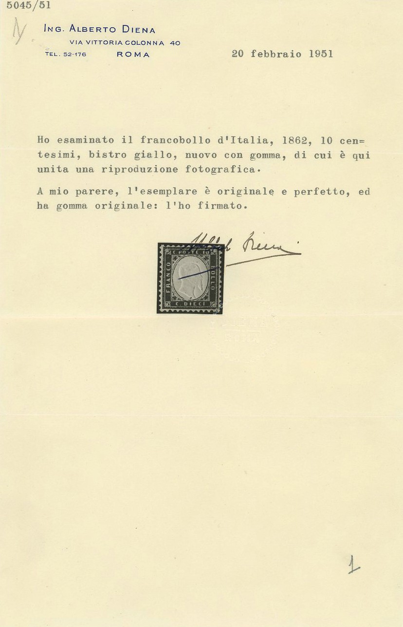 Regno - N.1 Nuovo con Gomma Originale, Qualità e Centratura Straordinarie.