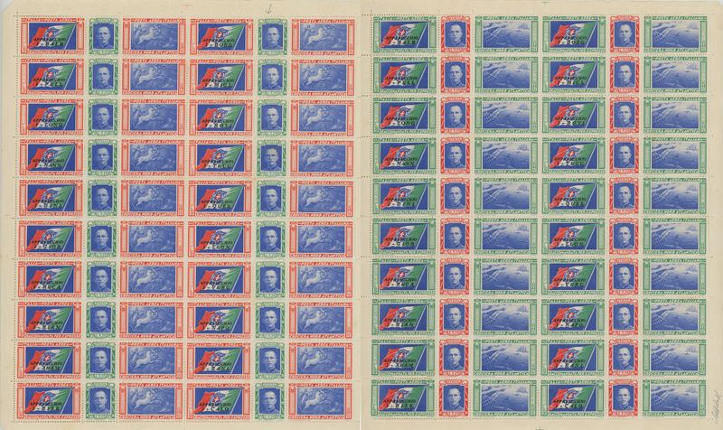 Regno - I fogli dei trittici con la varietà ''Ciuffo''