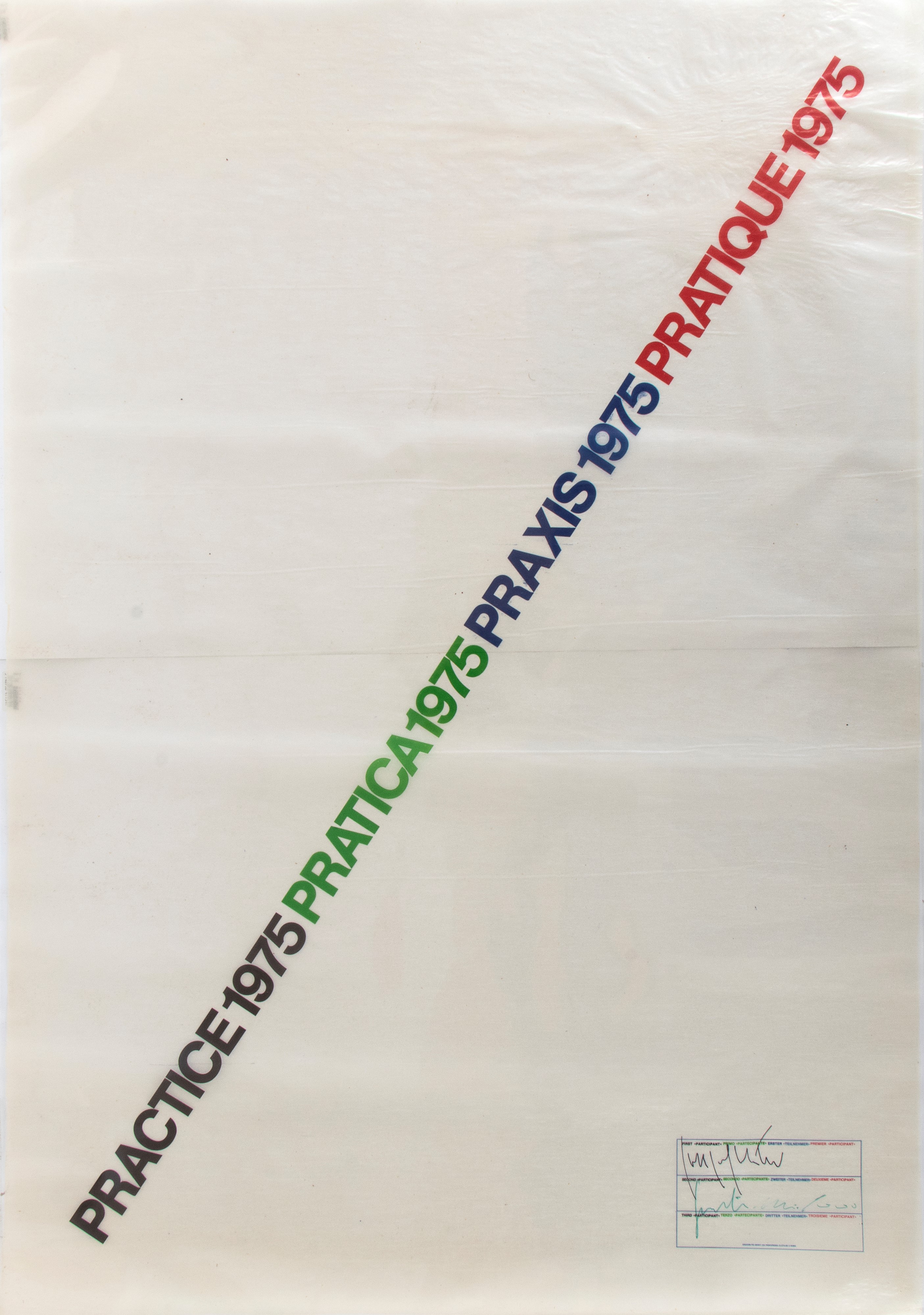 Joseph Kosuth - Practice (n. 5 Fogli)
