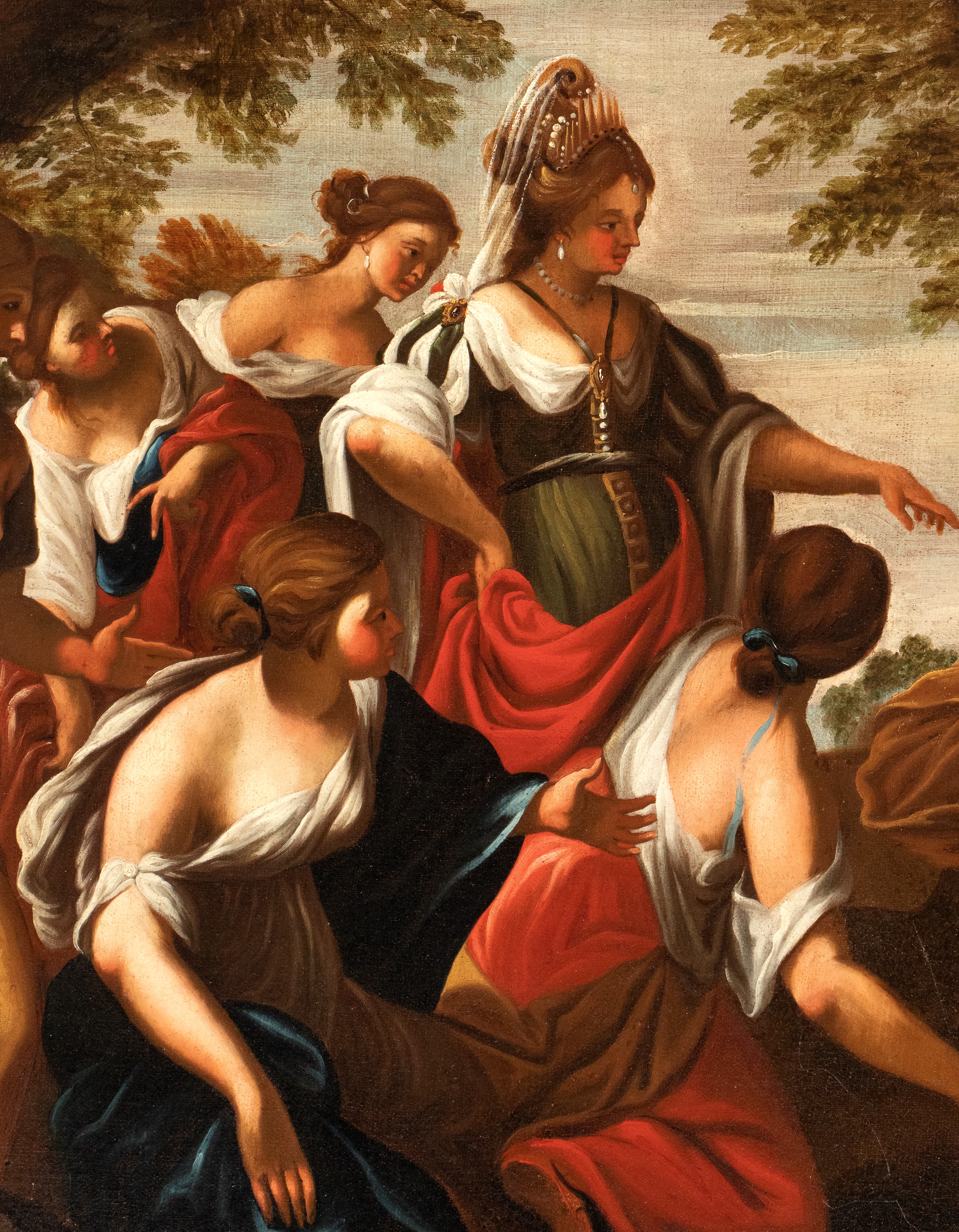 Artista Emiliano, XVIII Secolo - Mosè Salvato dalle Acque del Nilo
