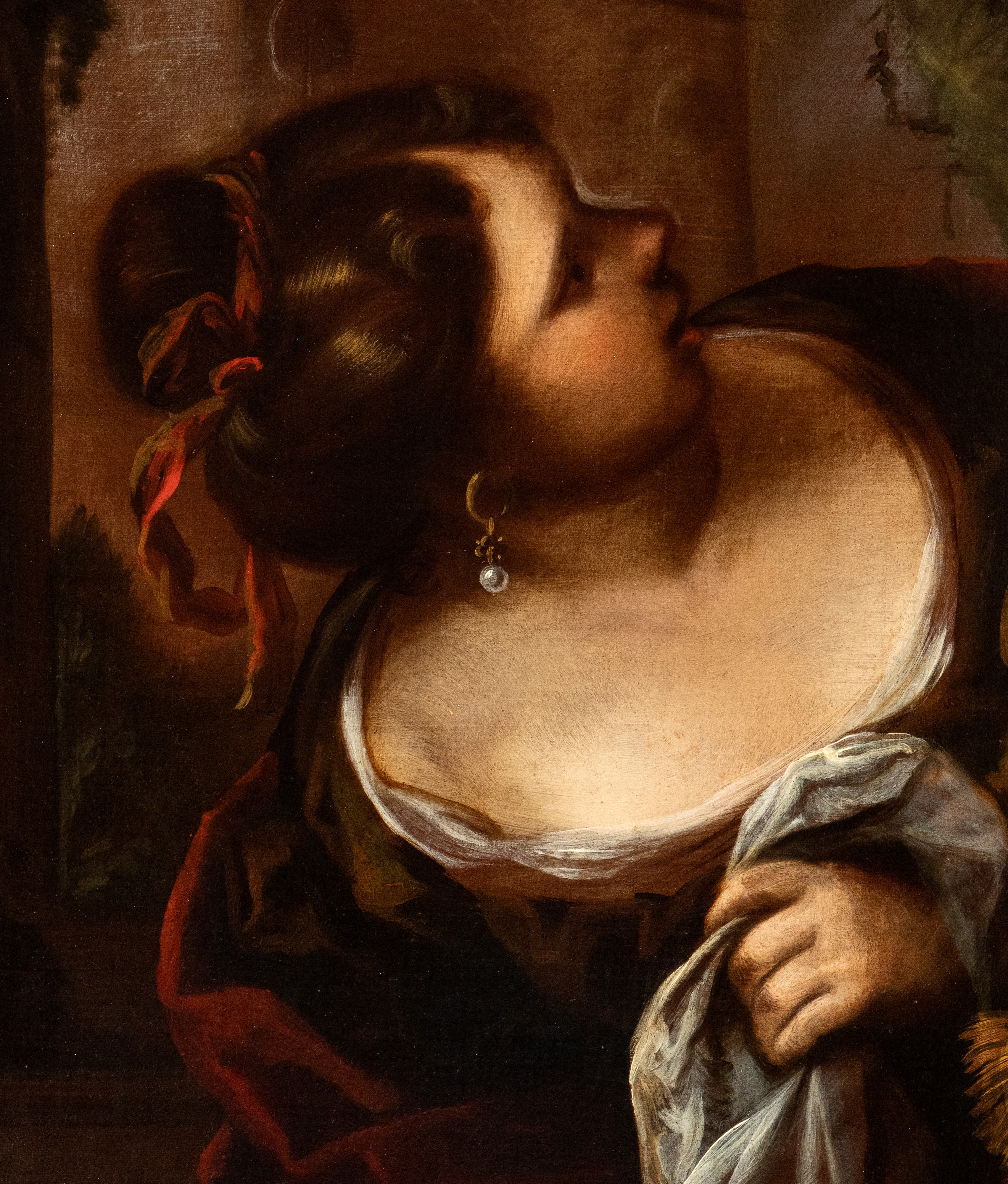 Artista Veneto, XVII Secolo - Betsabea al Bagno