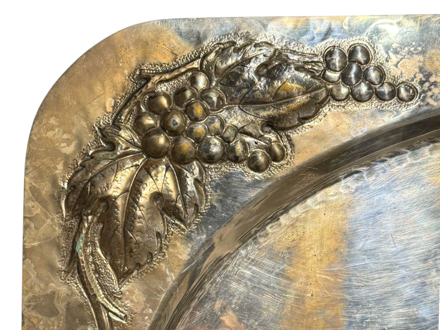 Brandimarte - Vassoio italiano rettangolare in argento 800/1000