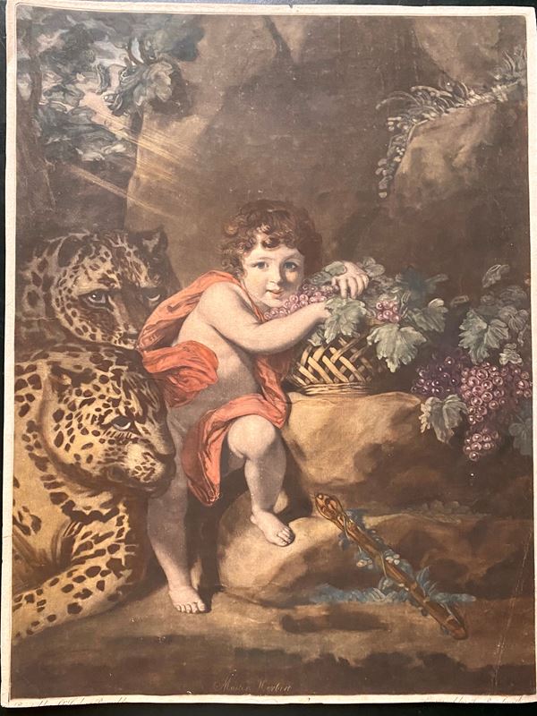 John Raphael Smith - Bacco (Henry George Herbert, 2nd Earl of Carnarvon), da Sir Joshua Reynolds