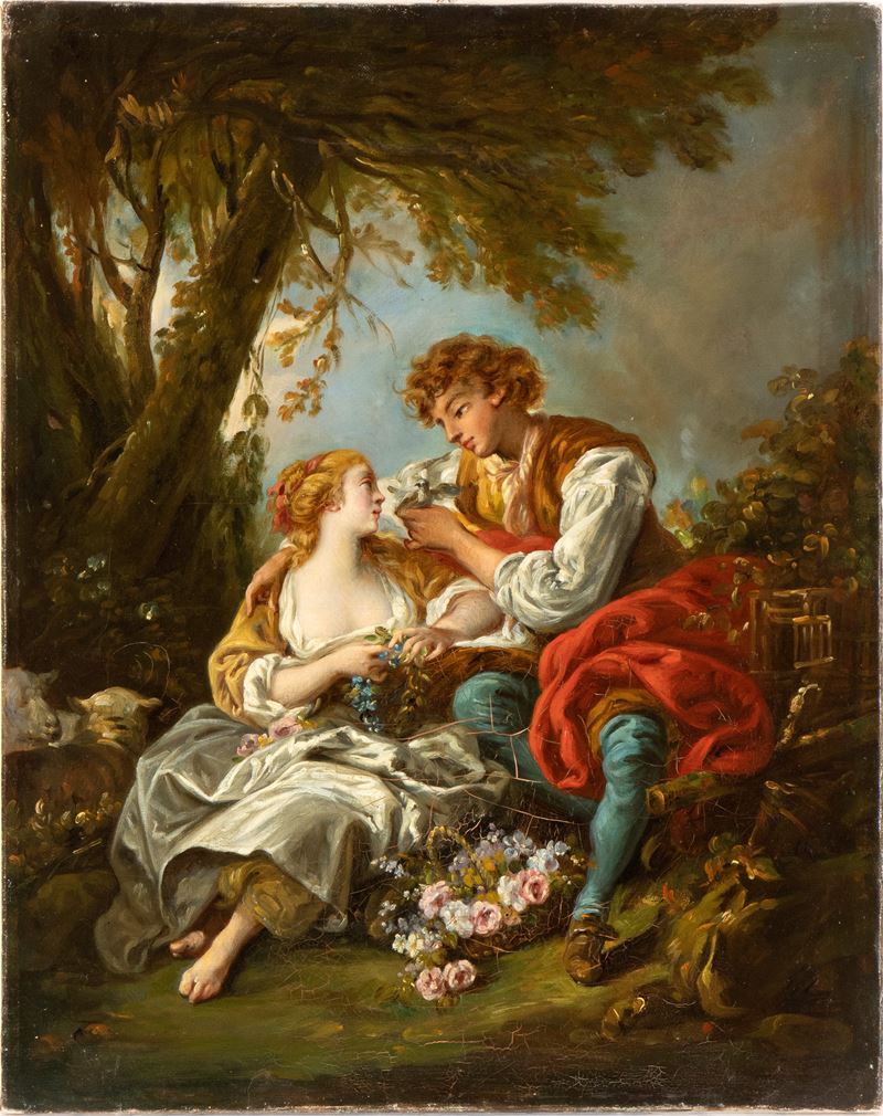 François Boucher - Scena Galante (la Gabbia)