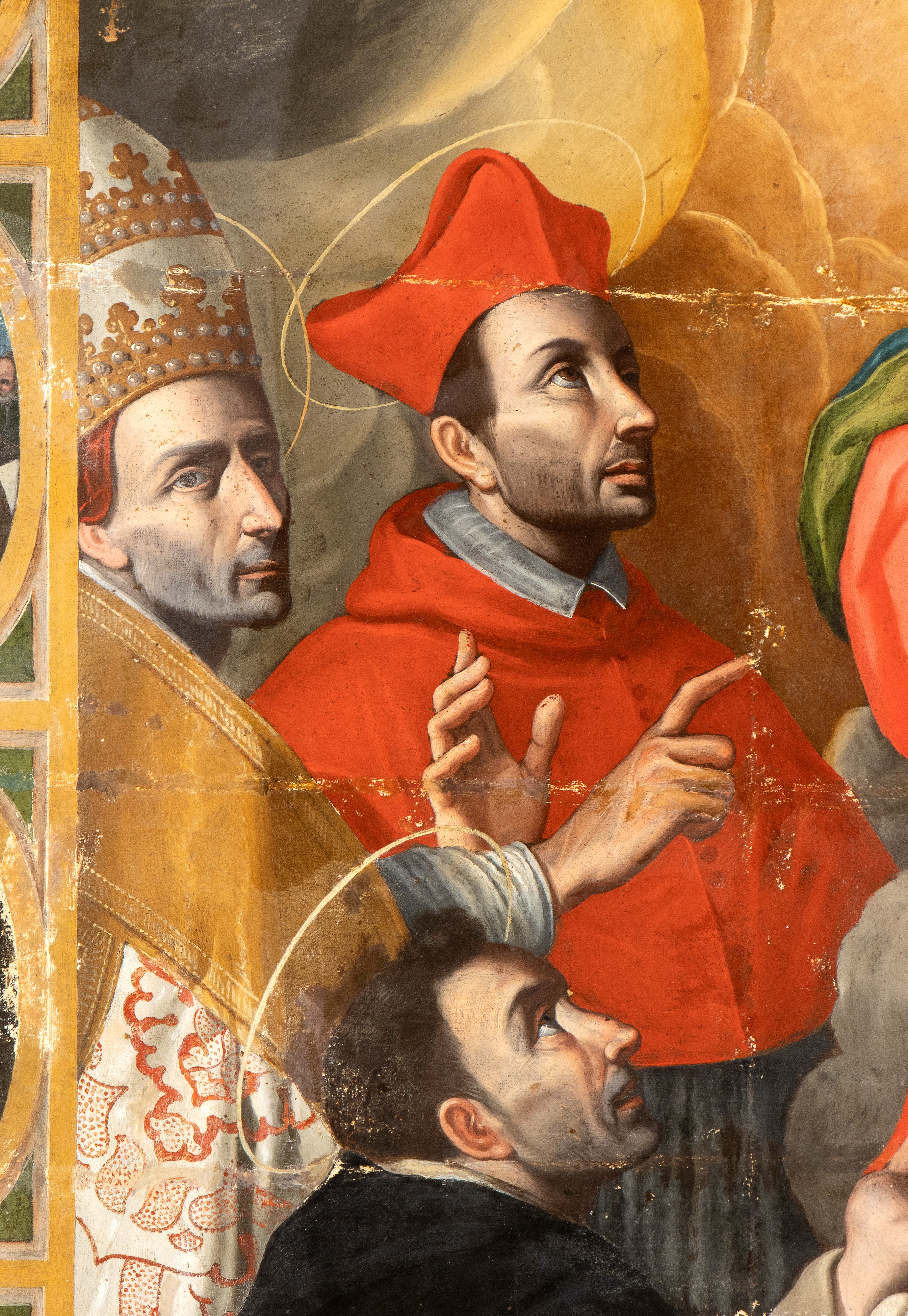 Artista Centro-italiano, Prima Metà XVII Secolo - San Domenico e Santa Rosalia Ricevono il Rosari...