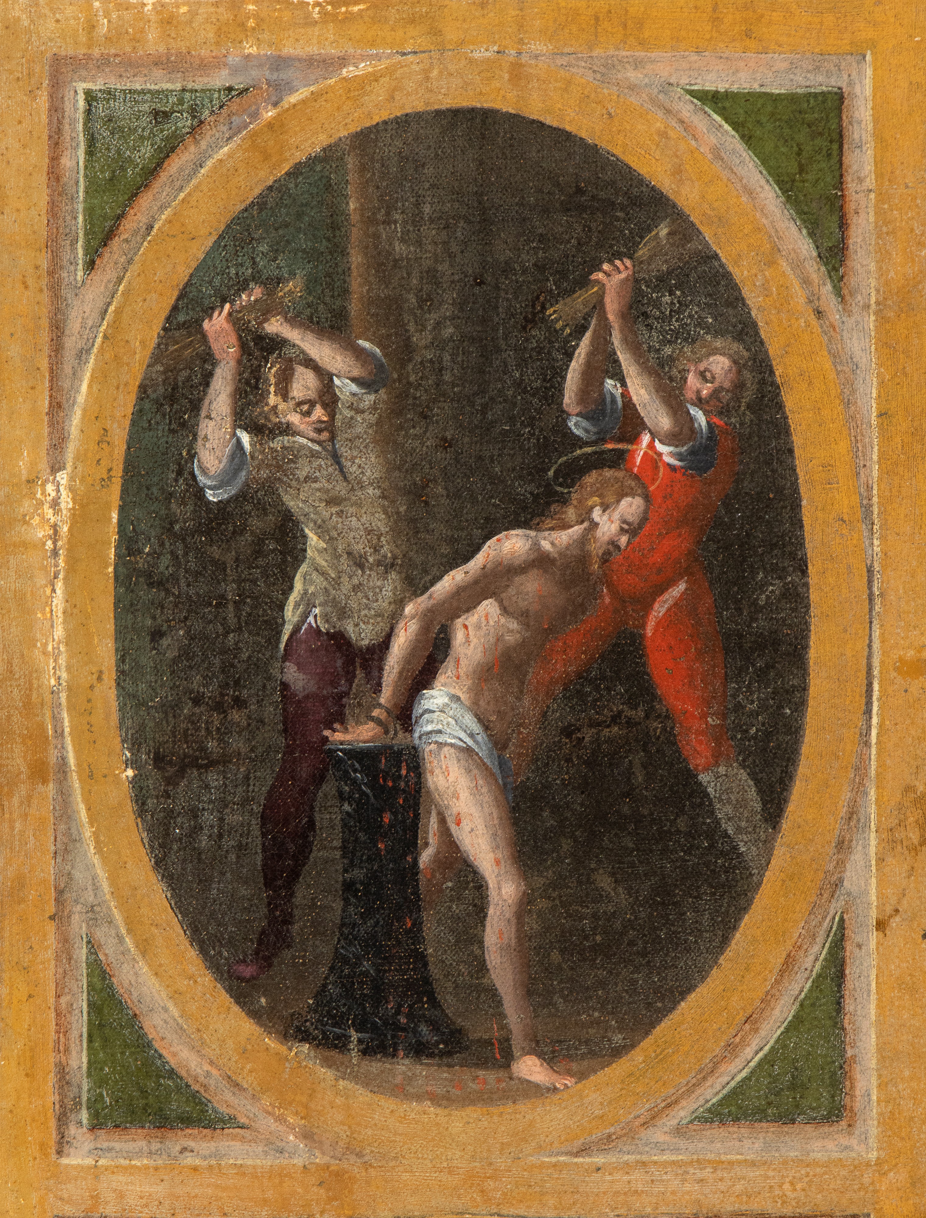 Artista Centro-italiano, Prima Metà XVII Secolo - San Domenico e Santa Rosalia Ricevono il Rosari...