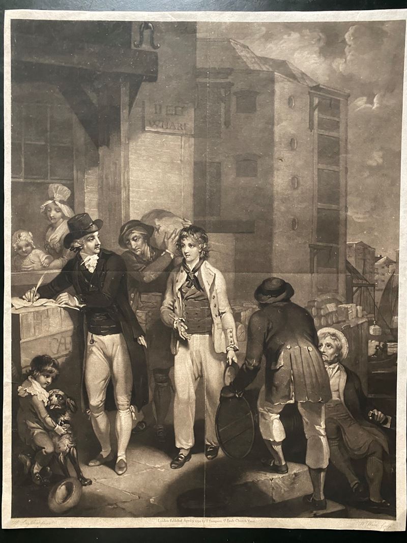William Ward - Scena di un Porto, da Henry Singleton