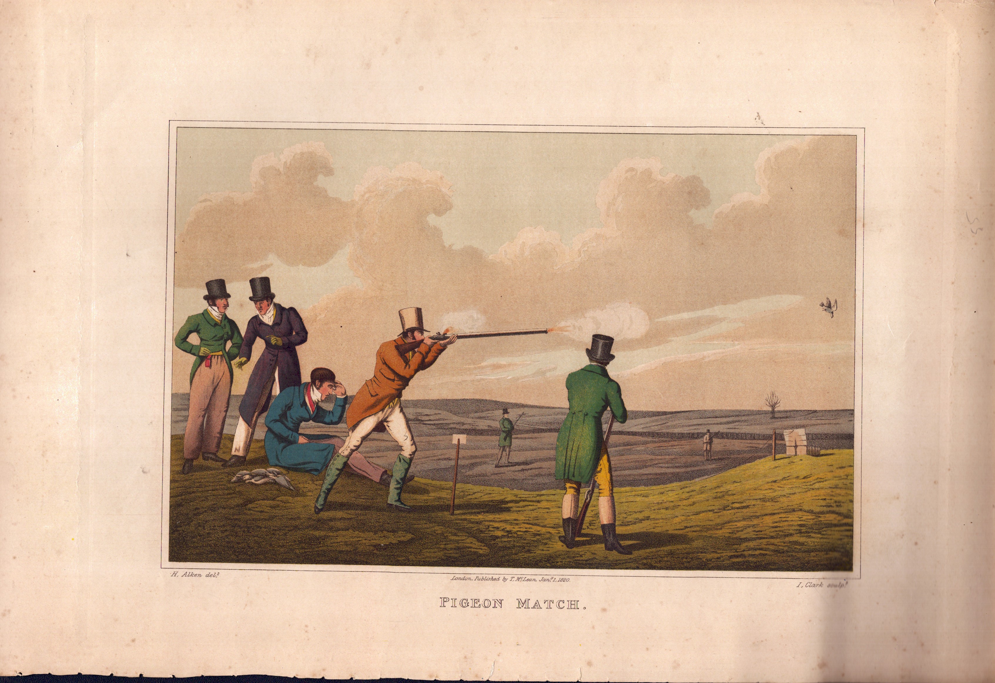 Henry Alken - Bull Biting | Cock Fighting | Drawing The Badger | Bear Biting | Pigeon Match