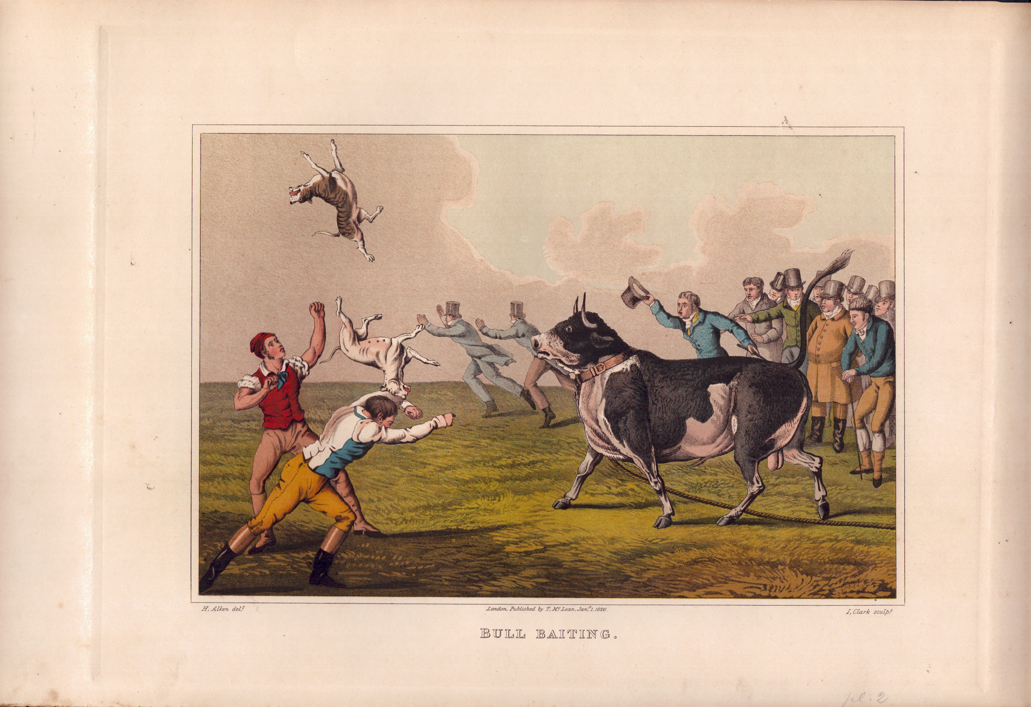 Henry Alken - Bull Biting | Cock Fighting | Drawing The Badger | Bear Biting | Pigeon Match