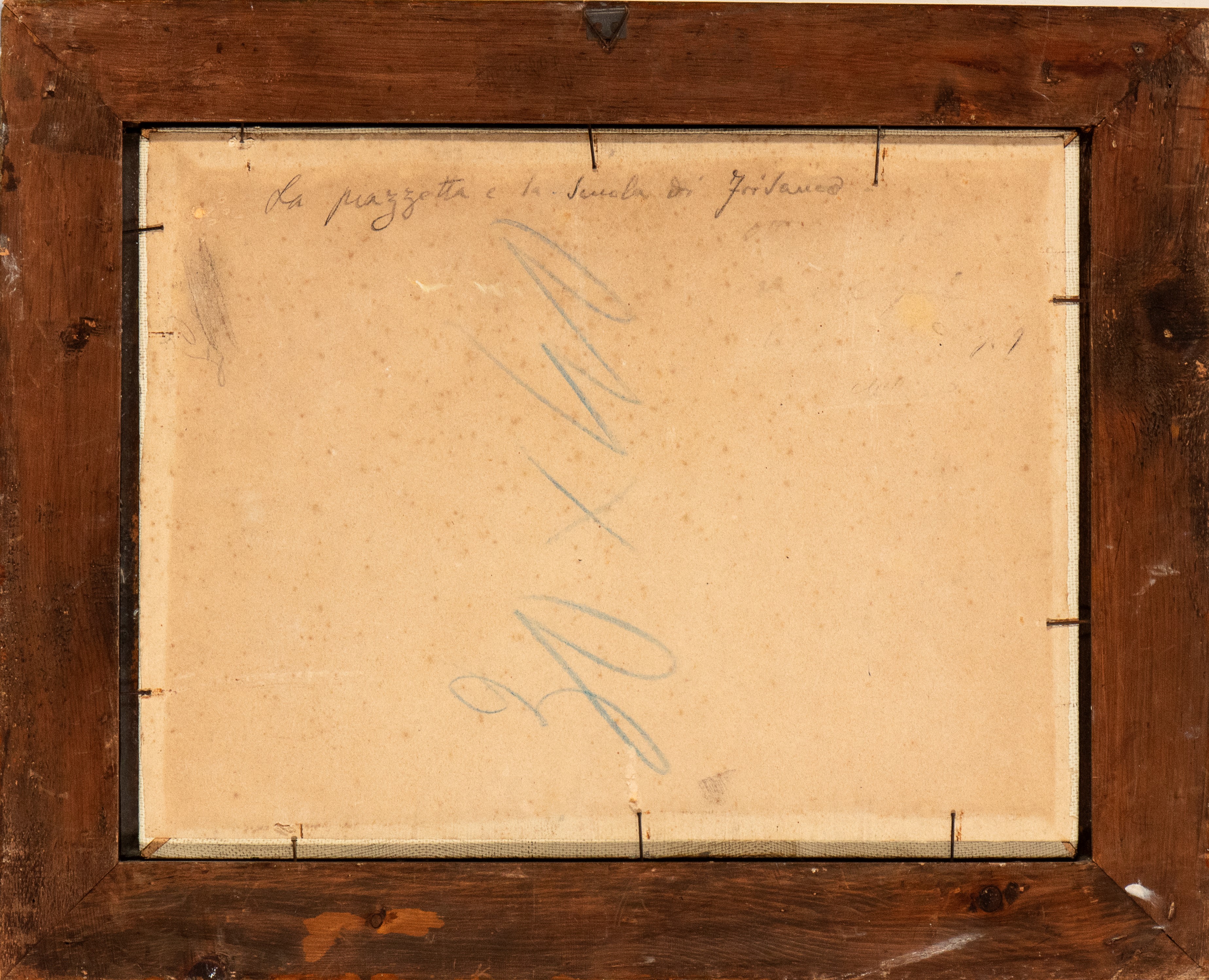 La piazzetta e la scuola di Frisanco