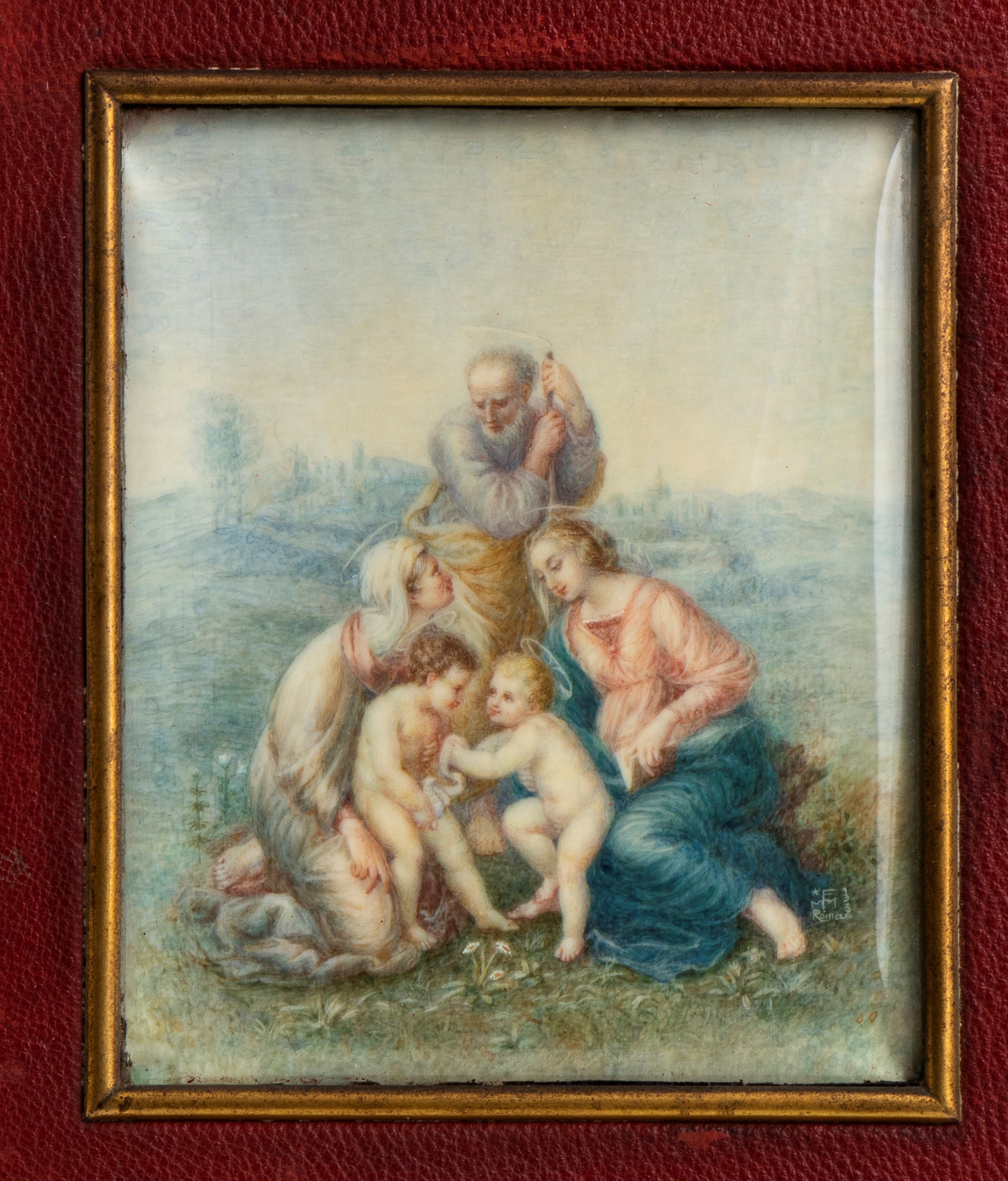 Felice Melis Marini - Sacra Famiglia con Sant'anna e il Battista