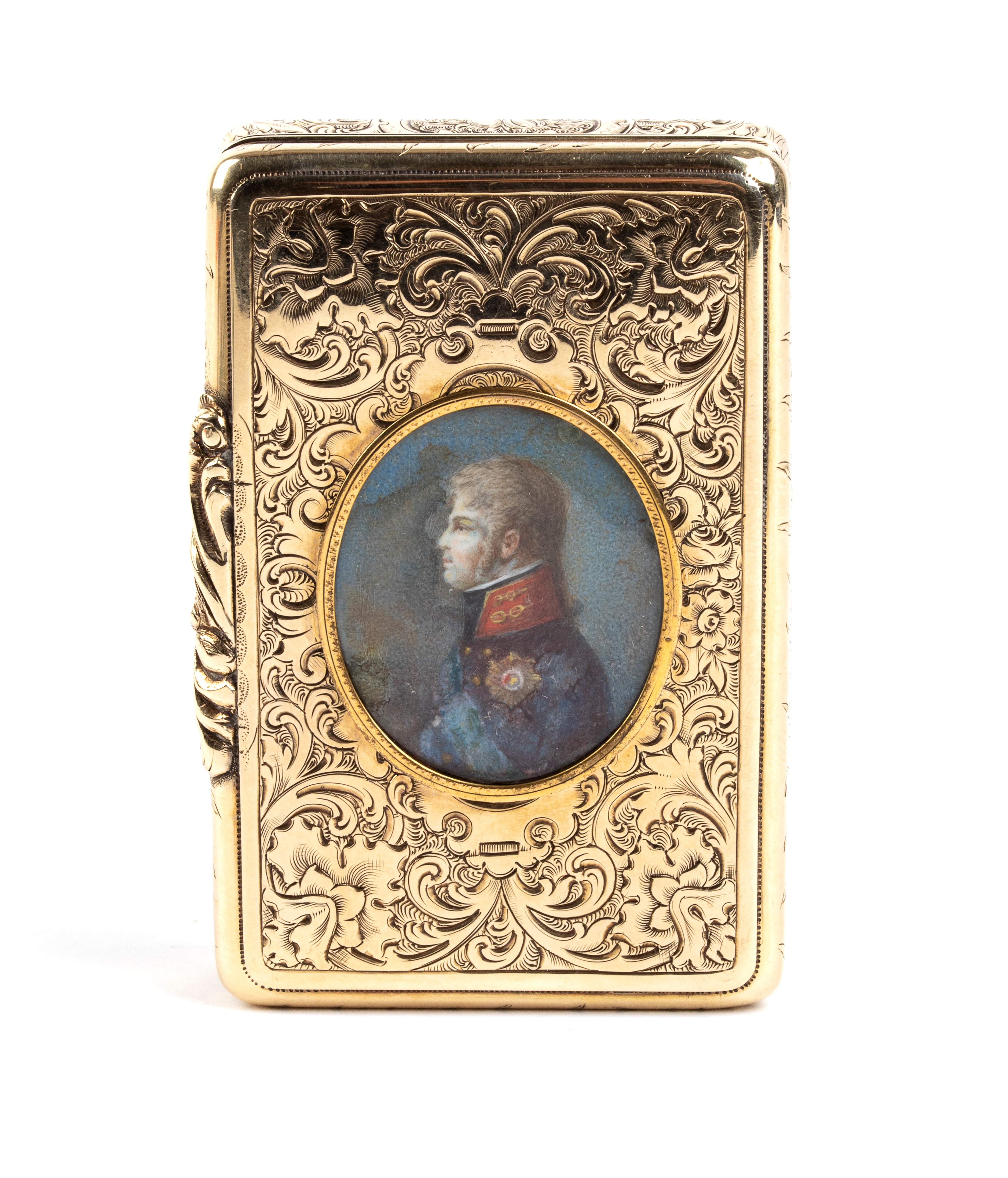 Tabacchiera italiana in oro e smalti