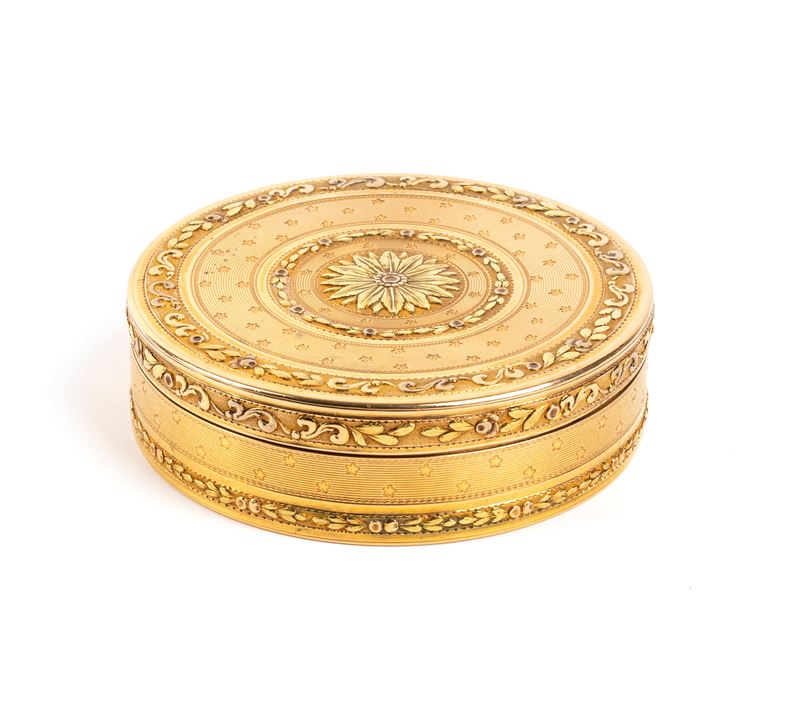 Tabacchiera francese in oro