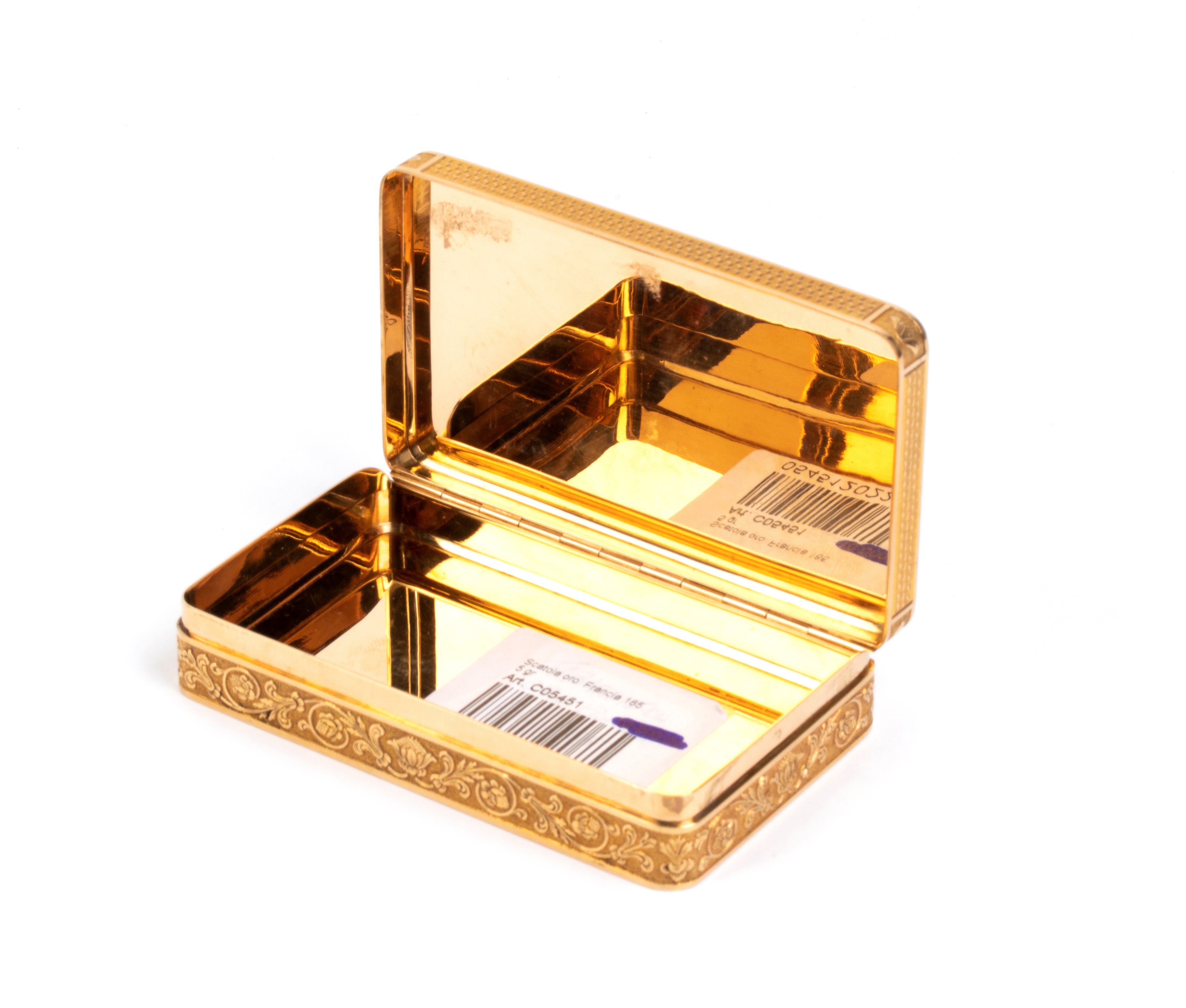 Tabacchiera francese in oro