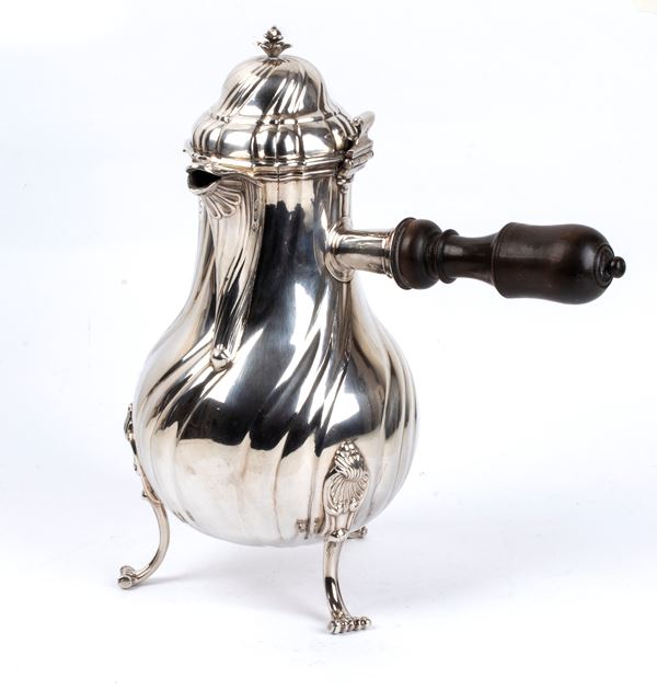 French solid silver coffee pot