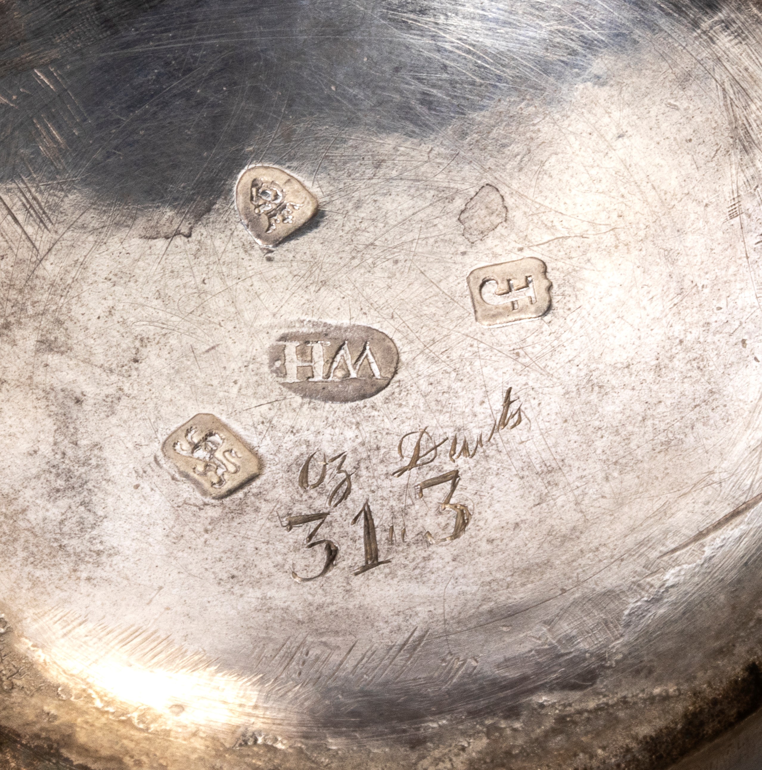 Caffettiera georgiana inglese in argento