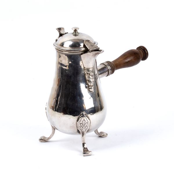French solid silver coffee pot