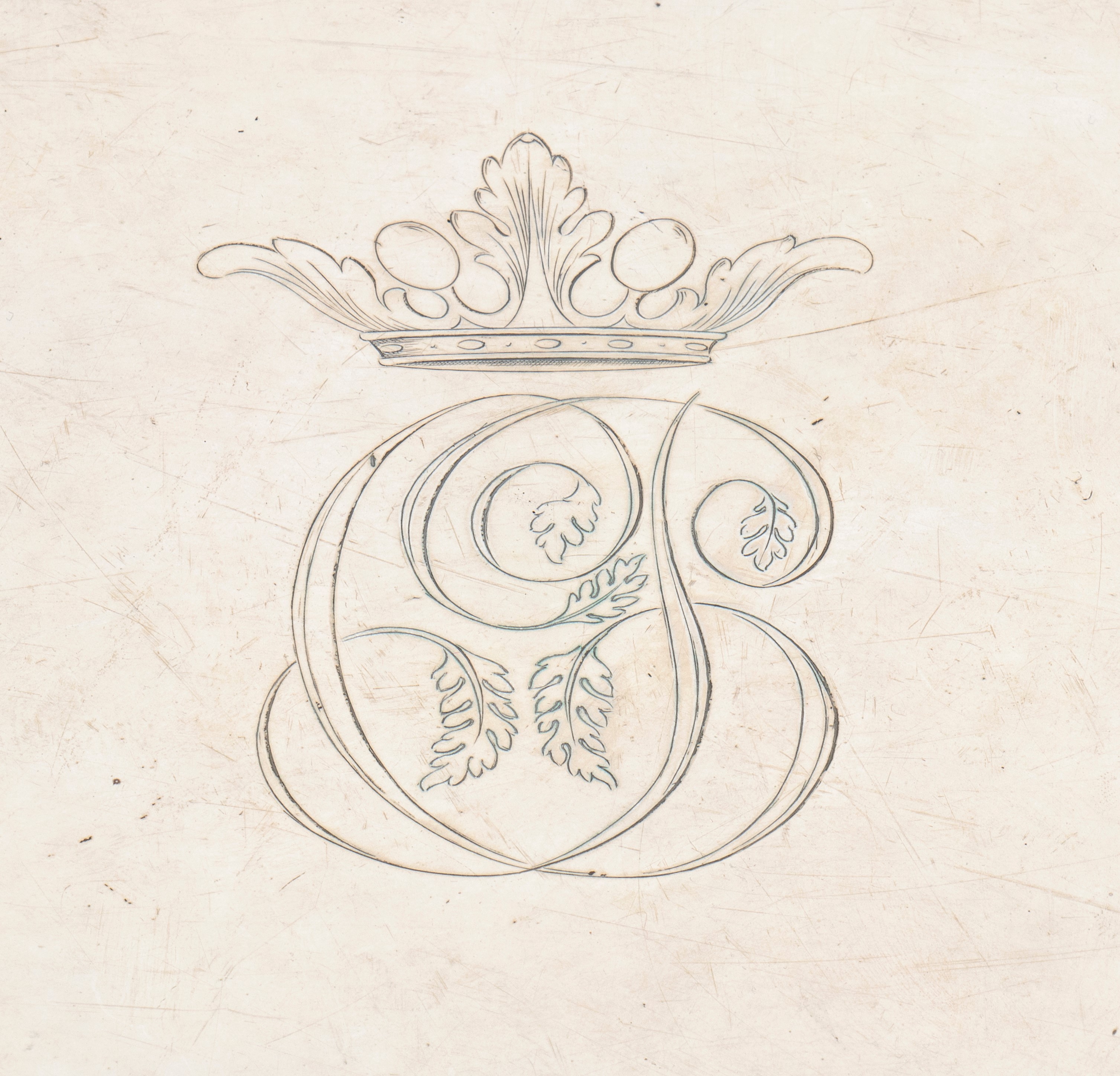 Vassoio italiano in argento