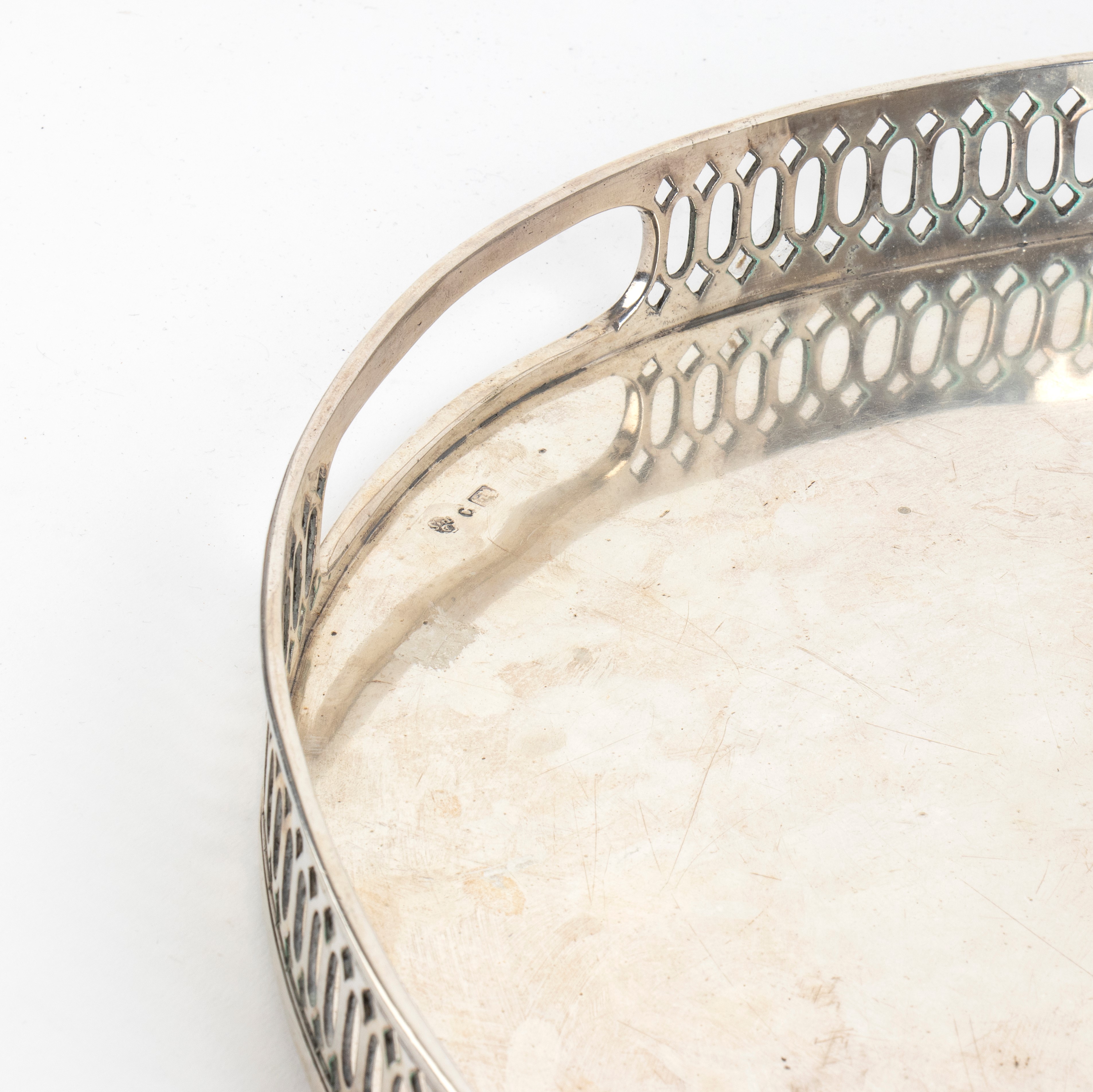 Vassoio italiano in argento