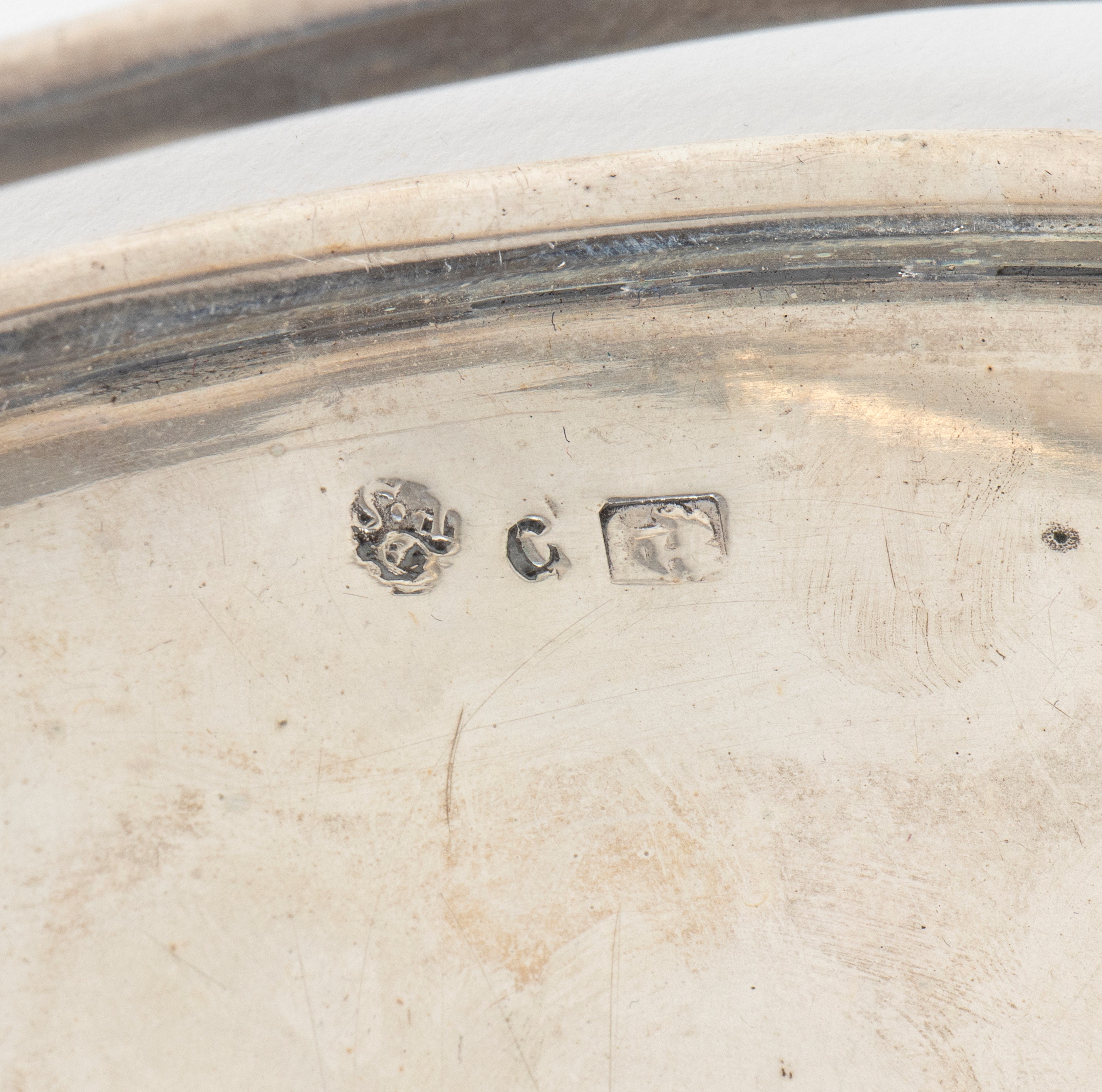 Vassoio italiano in argento