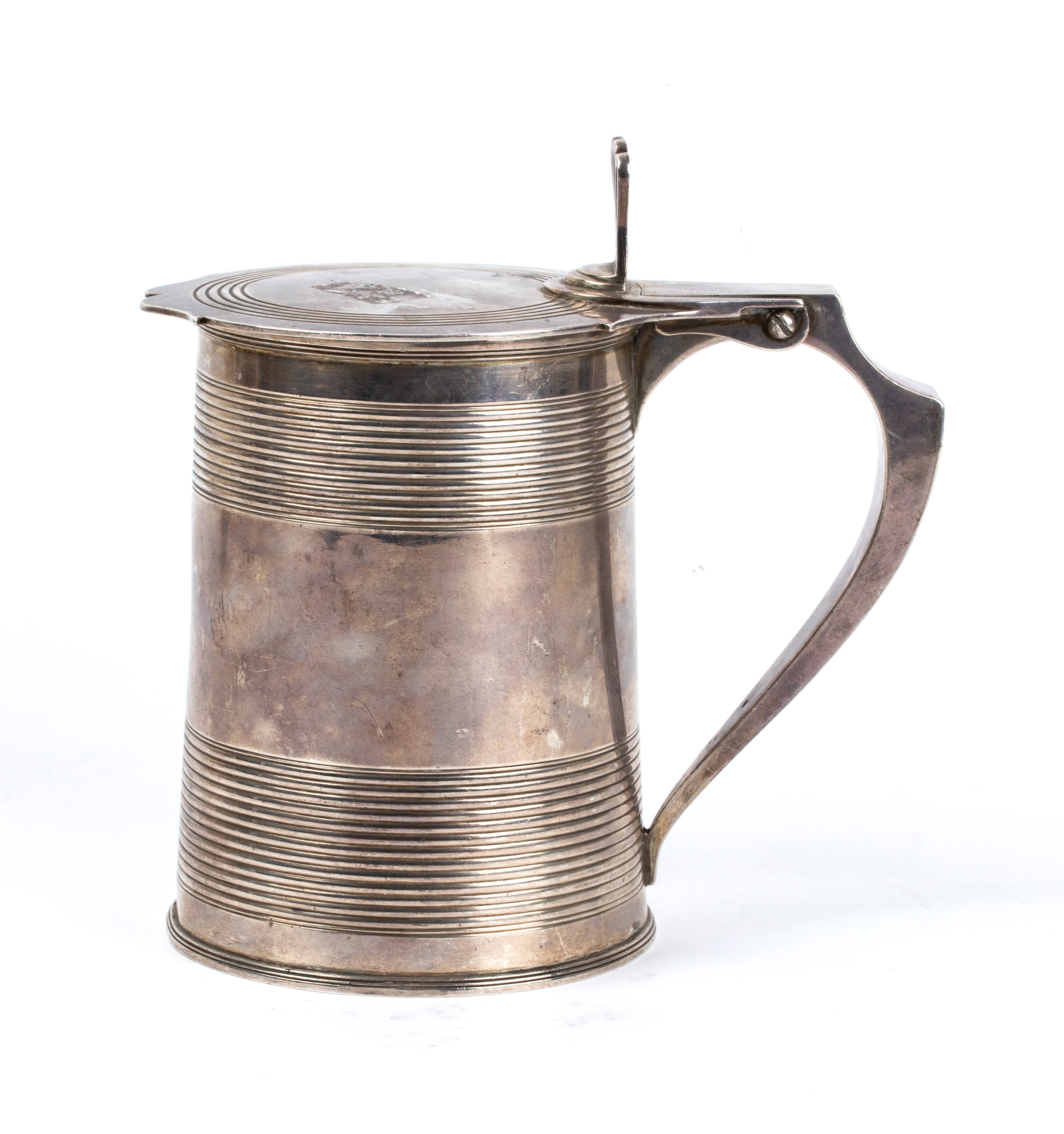 Tankard georgiano inglese in argento