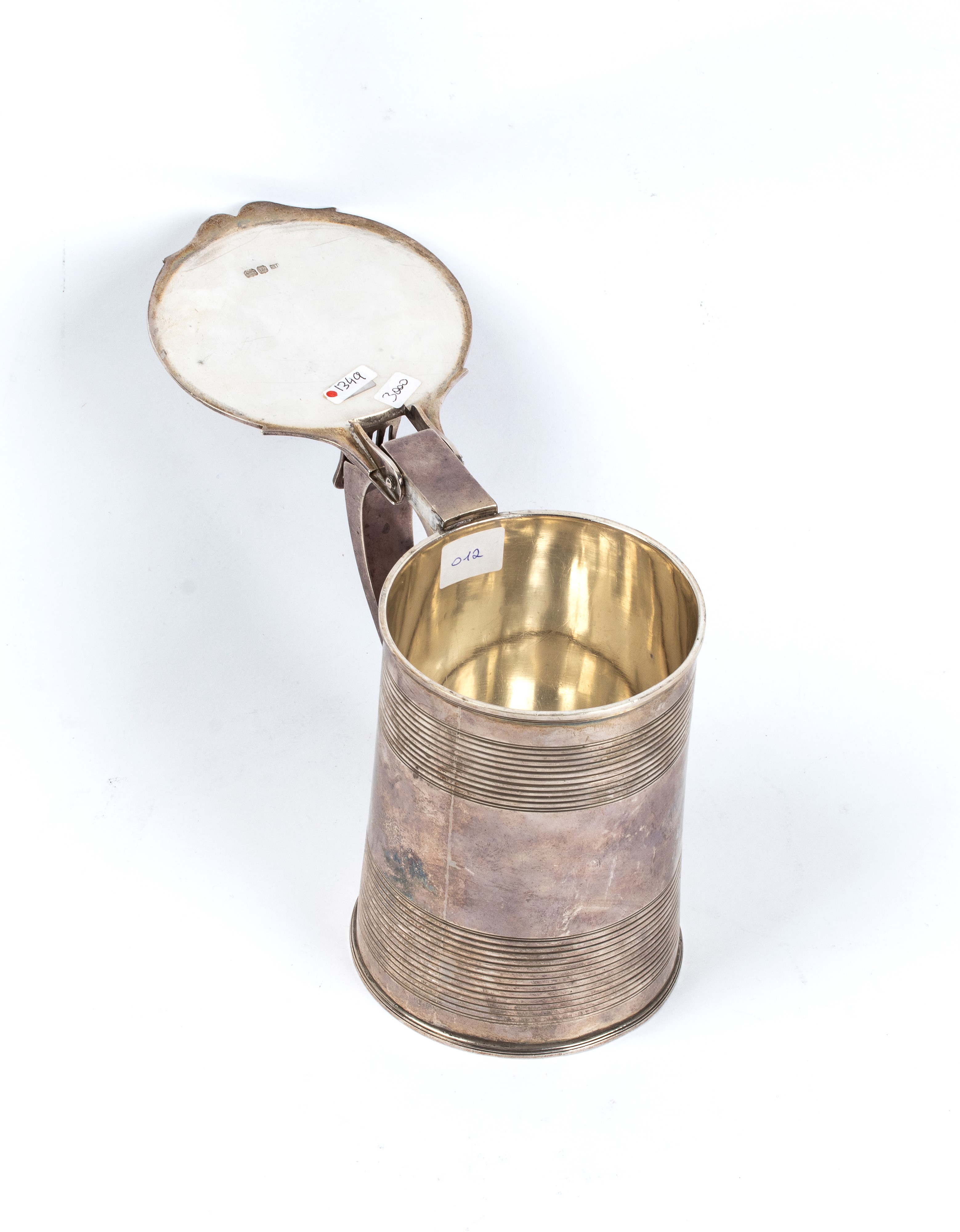 Tankard georgiano inglese in argento