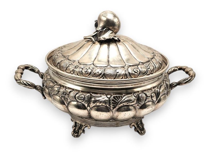 Zuppiera italiana in argento