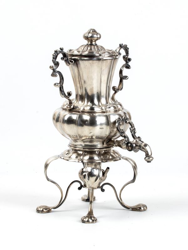 MARTIN LUTZ - Solid silver austrian samovar