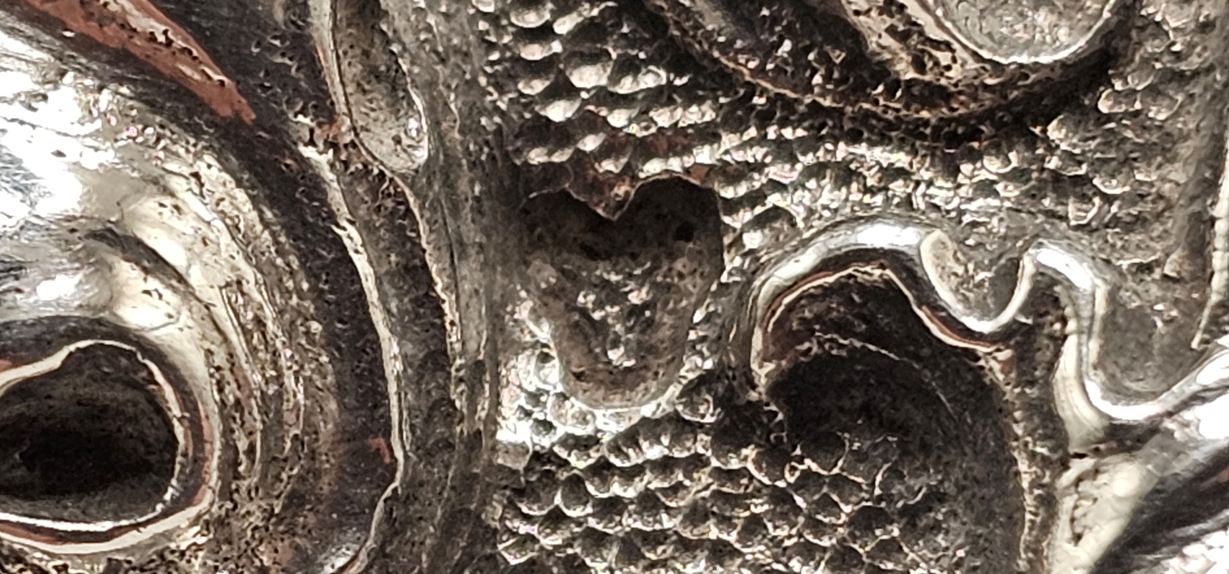 Calamaio italiano in argento con dedica ad Alessandro Riberi