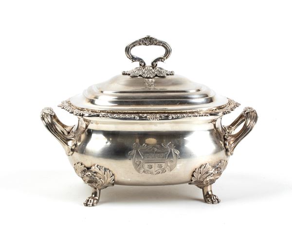 WILLIAM EATON - English Georgian sterling silver soup tureen