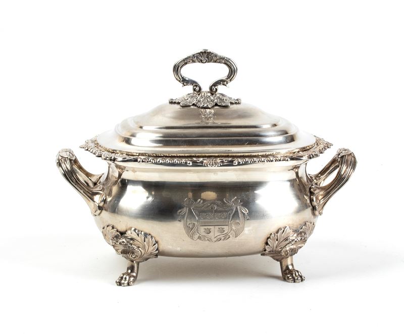 Zuppiera georgiana inglese in argento