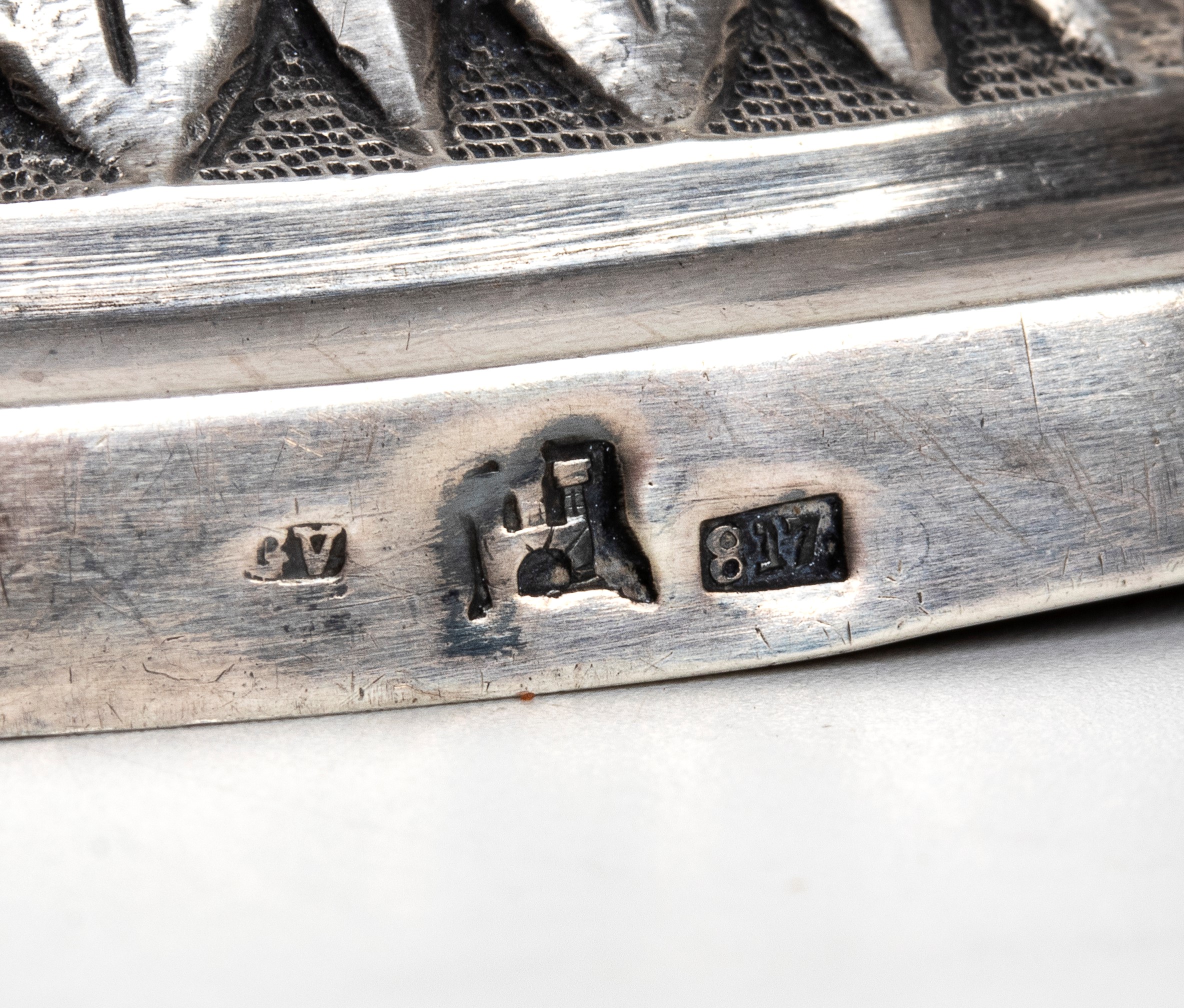 Coppia candelieri italiani in argento