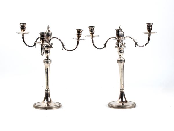 ROMUALDO DE ROSA - Pair of candlesticks