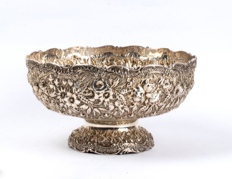 Centrotavola americano in argento