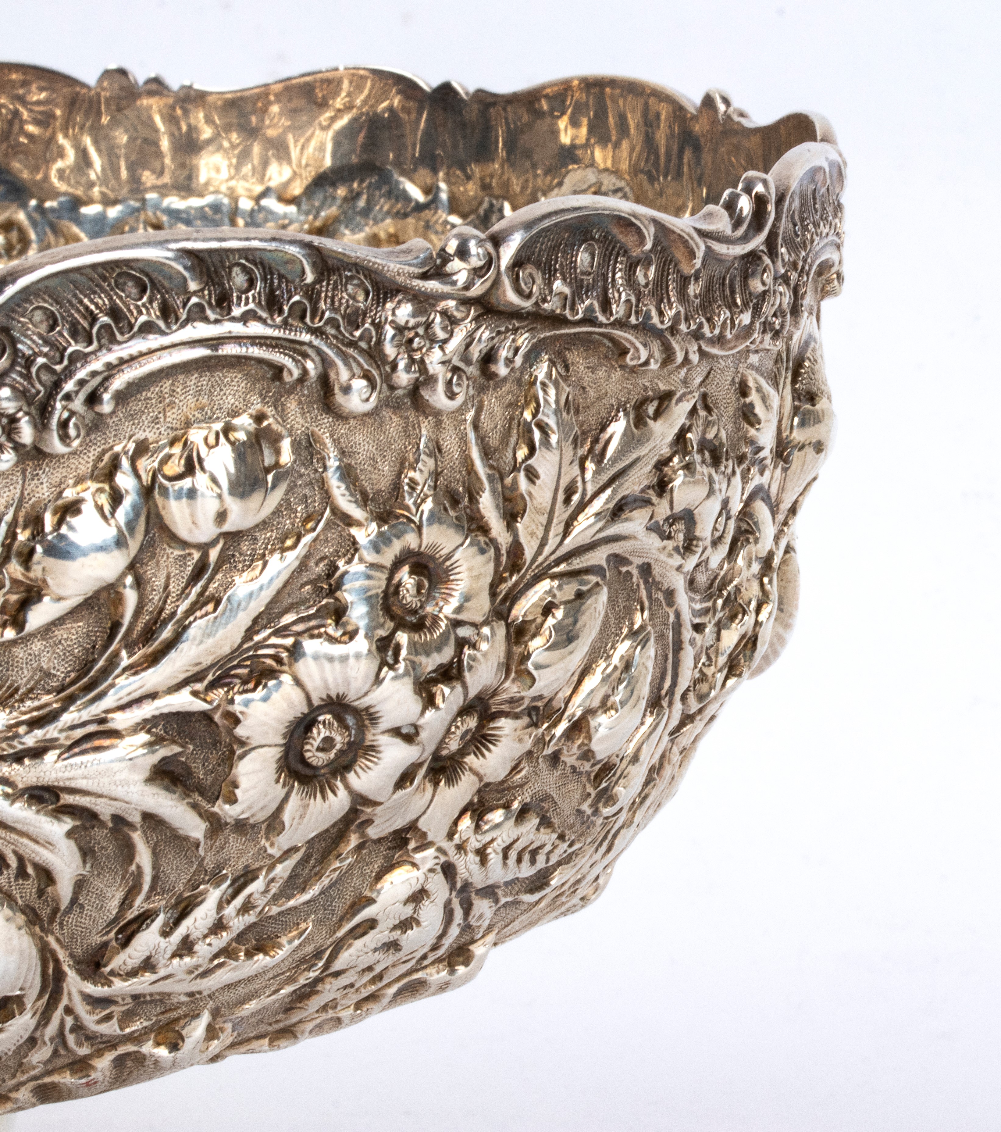 Centrotavola americano in argento