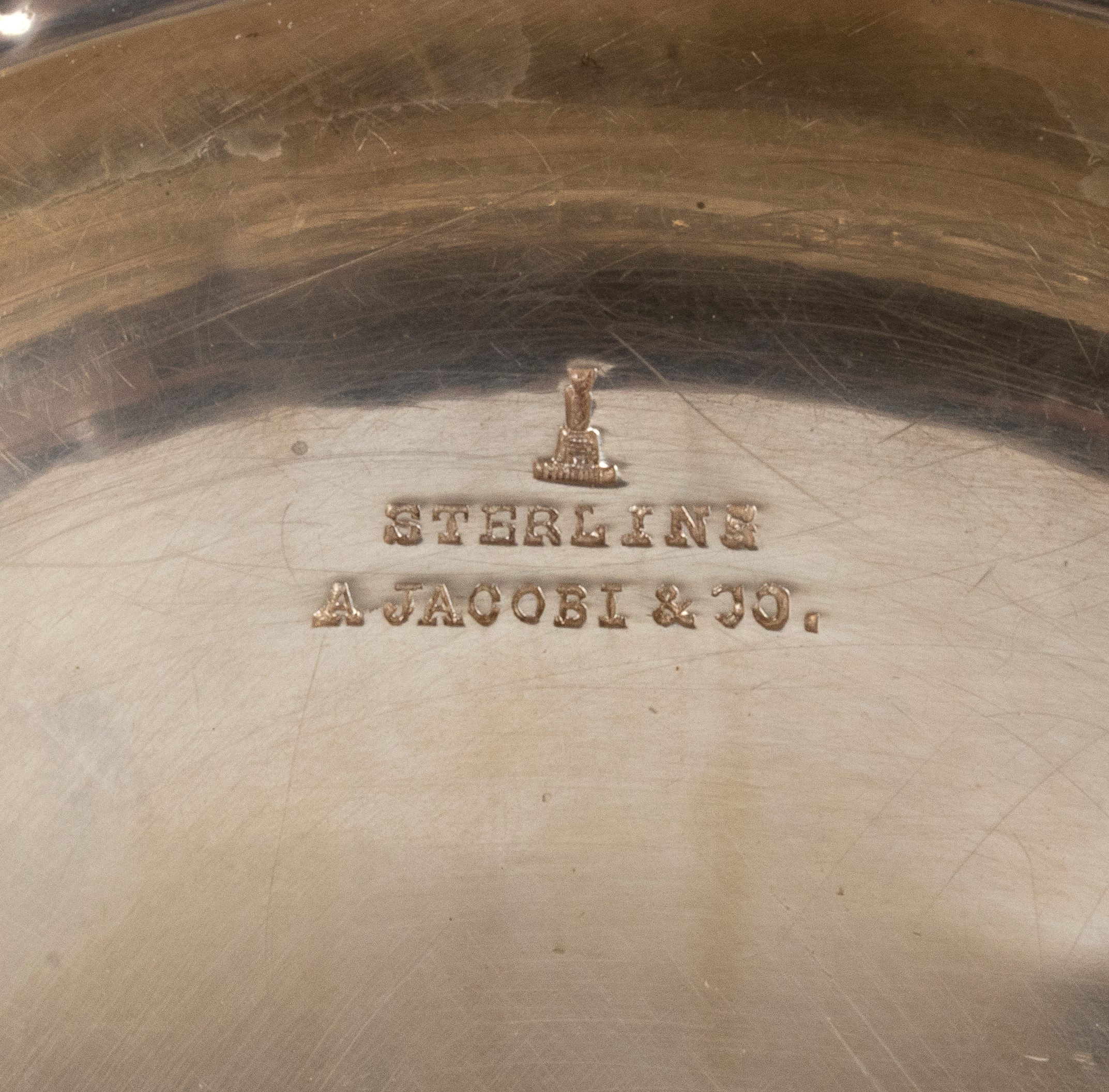 Centrotavola americano in argento