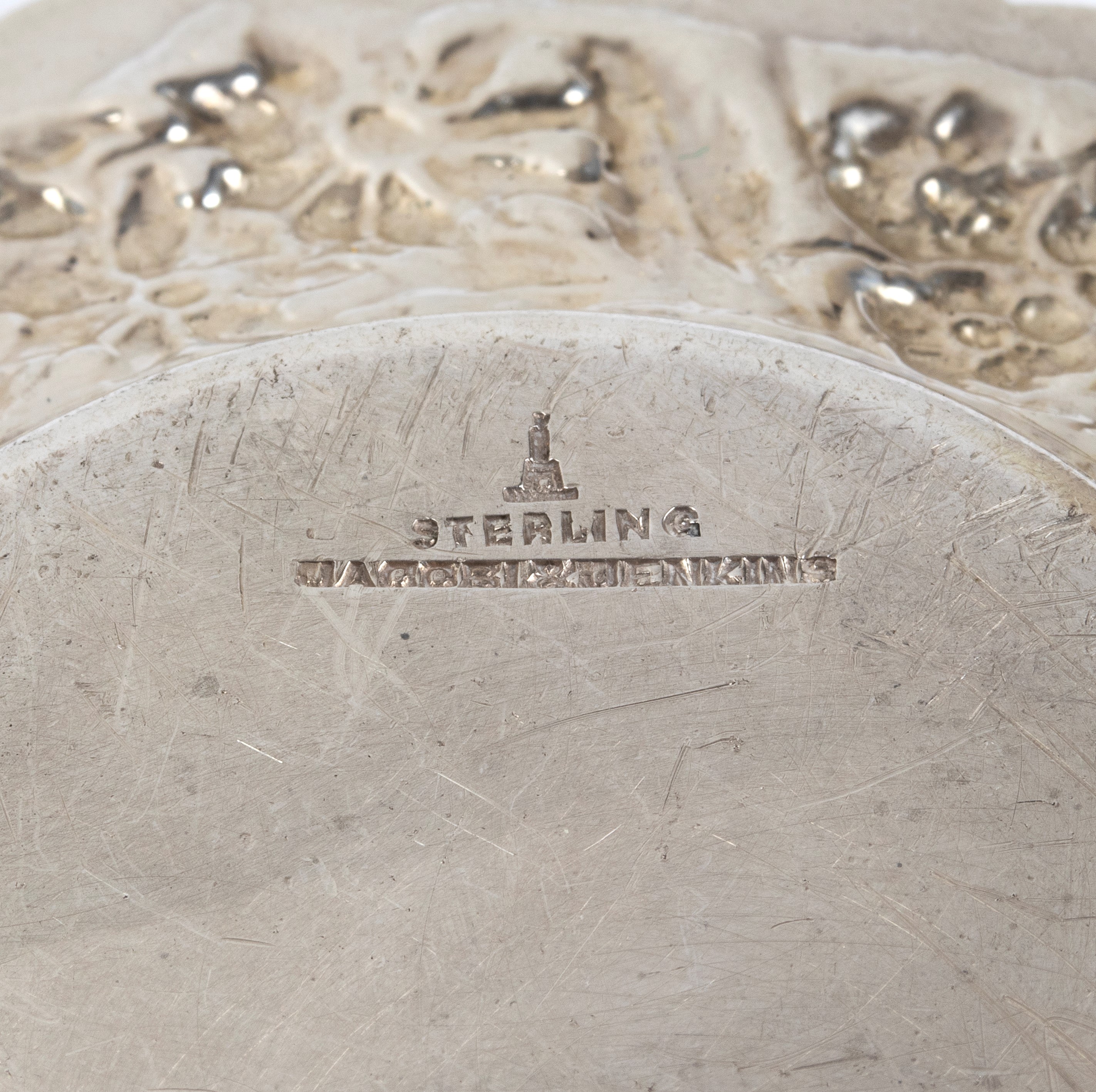 Gruppo di 6 piattini americani in argento