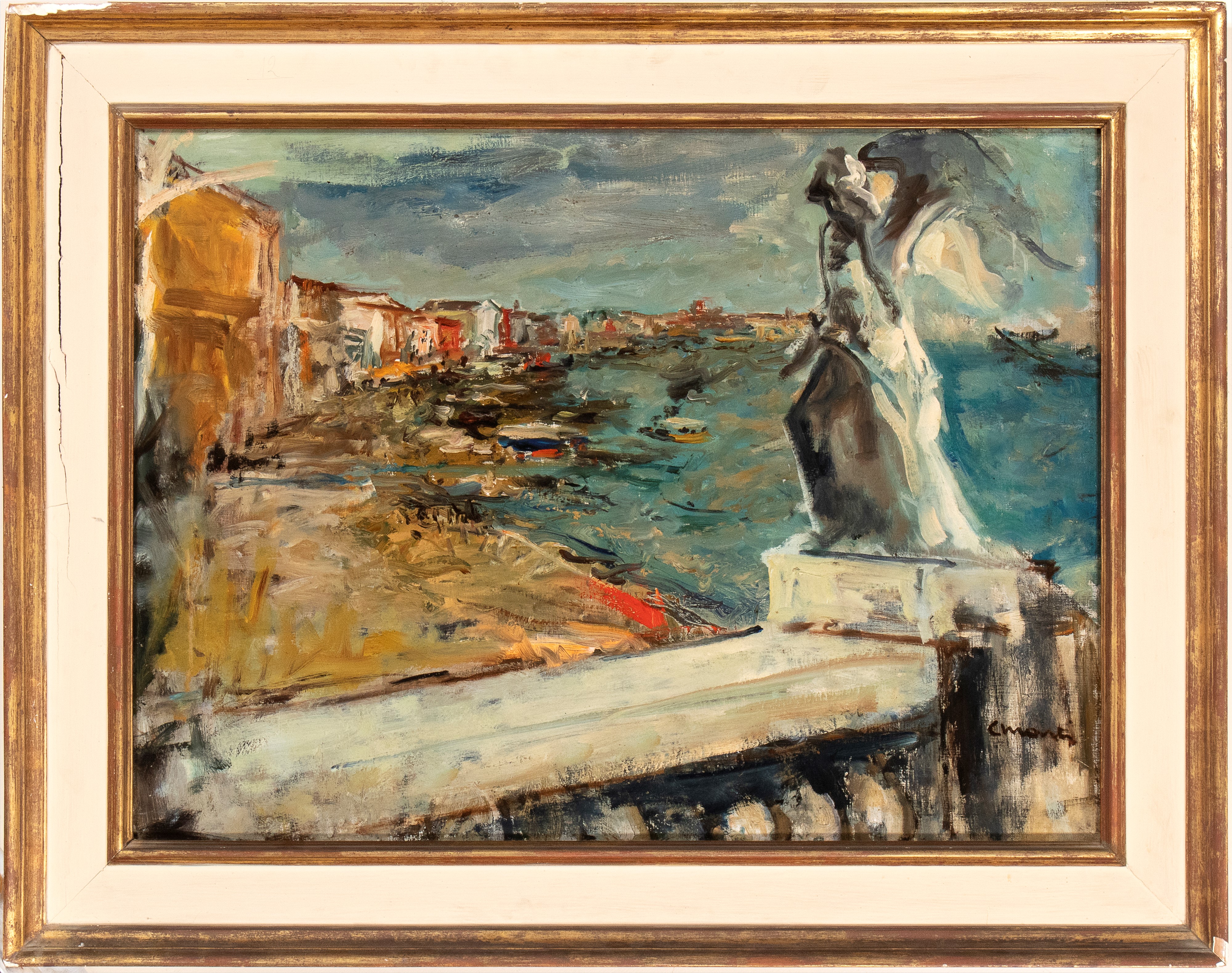 Cesare Monti - La Riva degli Schiavoni a Venezia Vista dalla Marciana