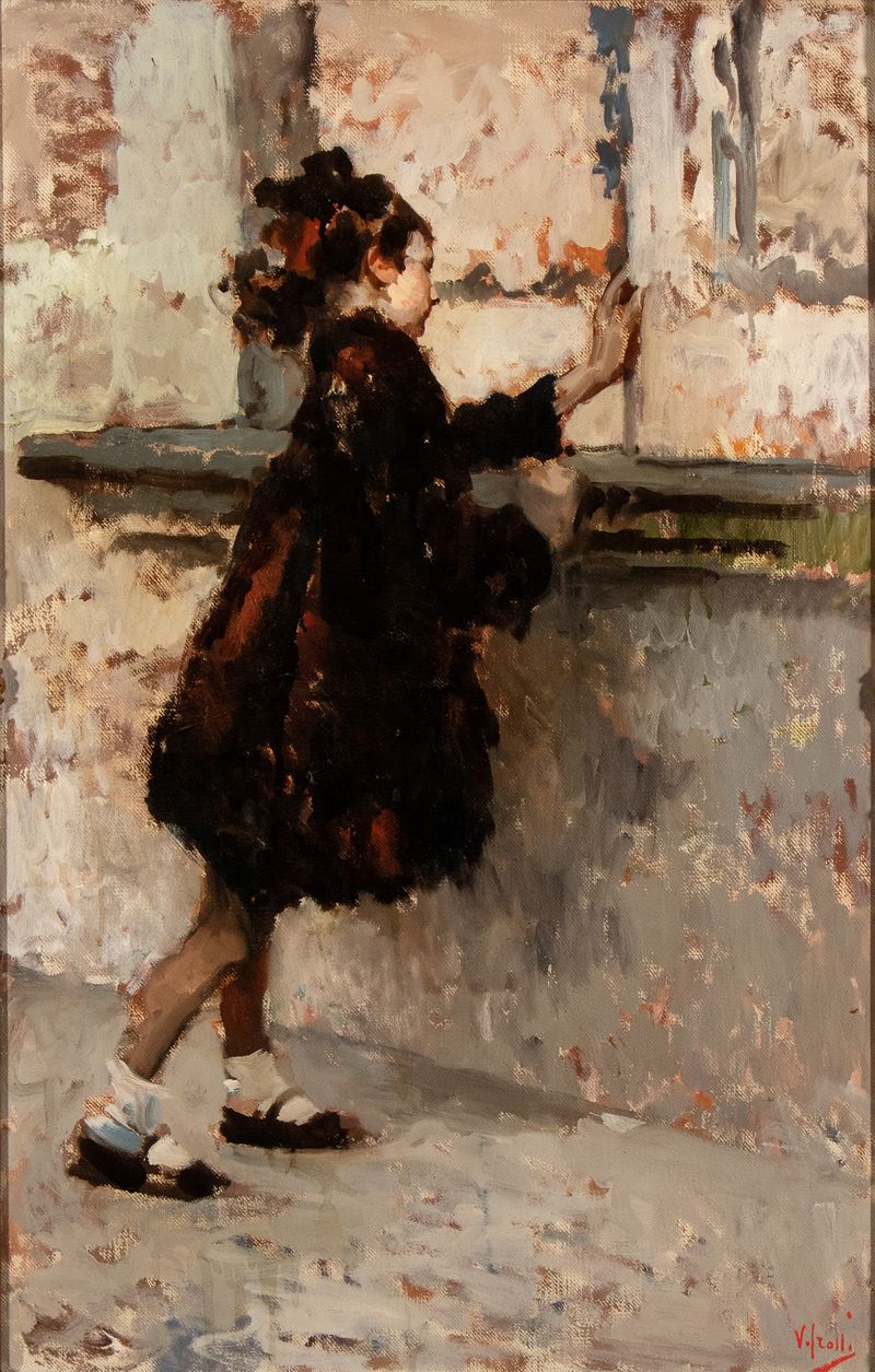 Vincenzo Irolli - Bambina sul Terrazzo